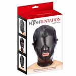 FETISHTENTATION BDSM HOOD IN LEATHERETTE WITH REMOVABLE MASK