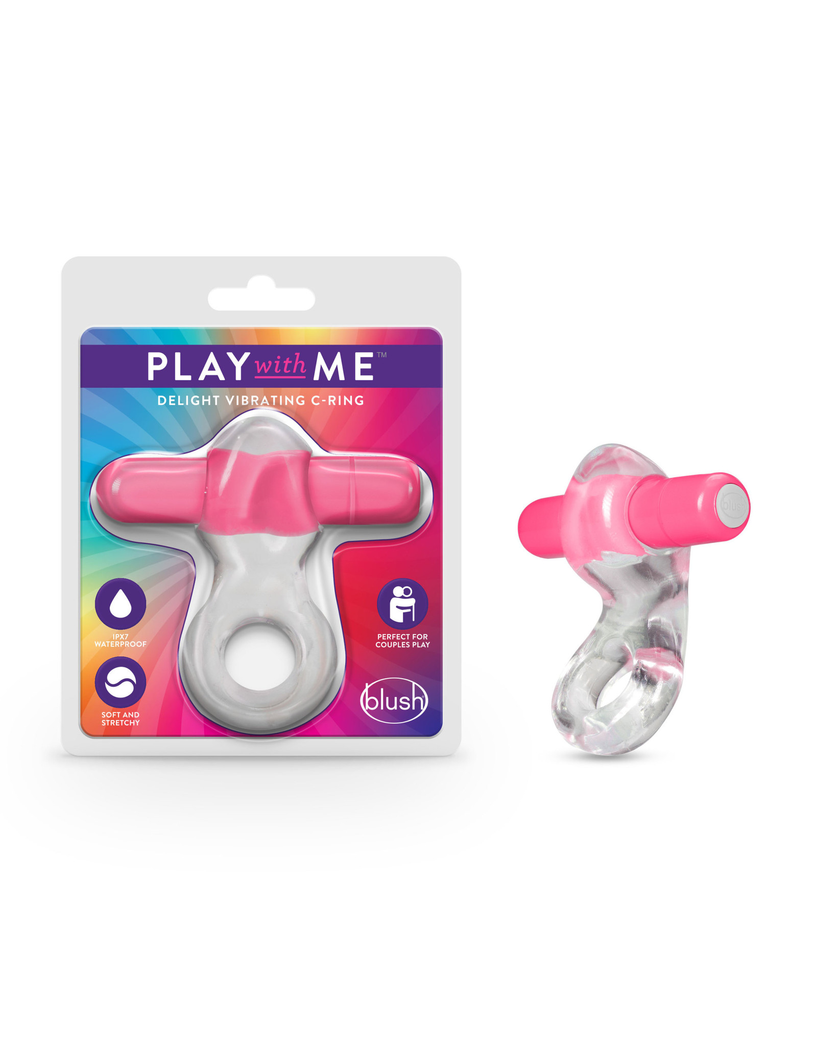 BLUSH BLUSH - PLAY WITH ME - DELIGHT VIBRATING C-RING - PINK