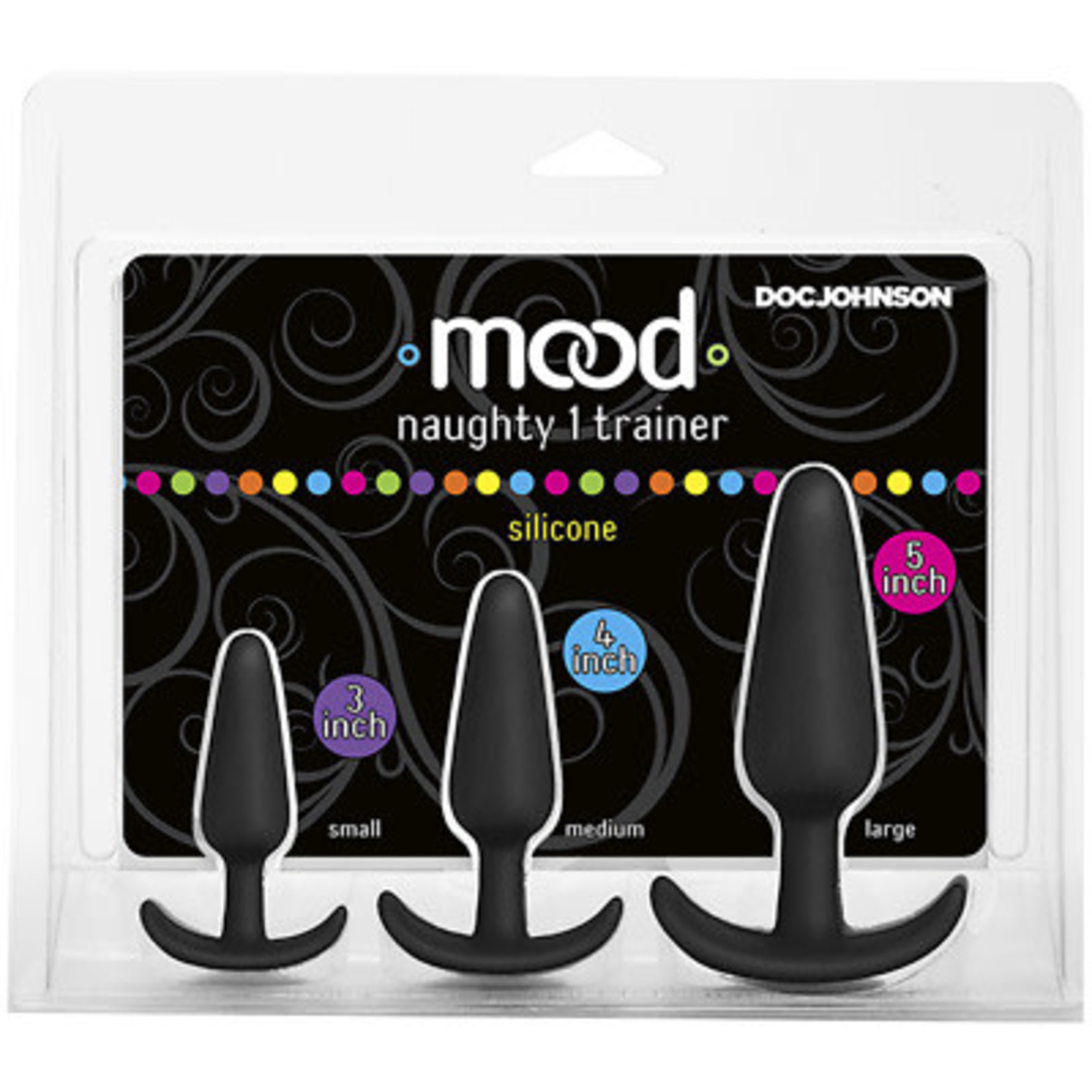 DOC JOHNSON MOOD - NAUGHTY 1 TRAINER SET - BLACK