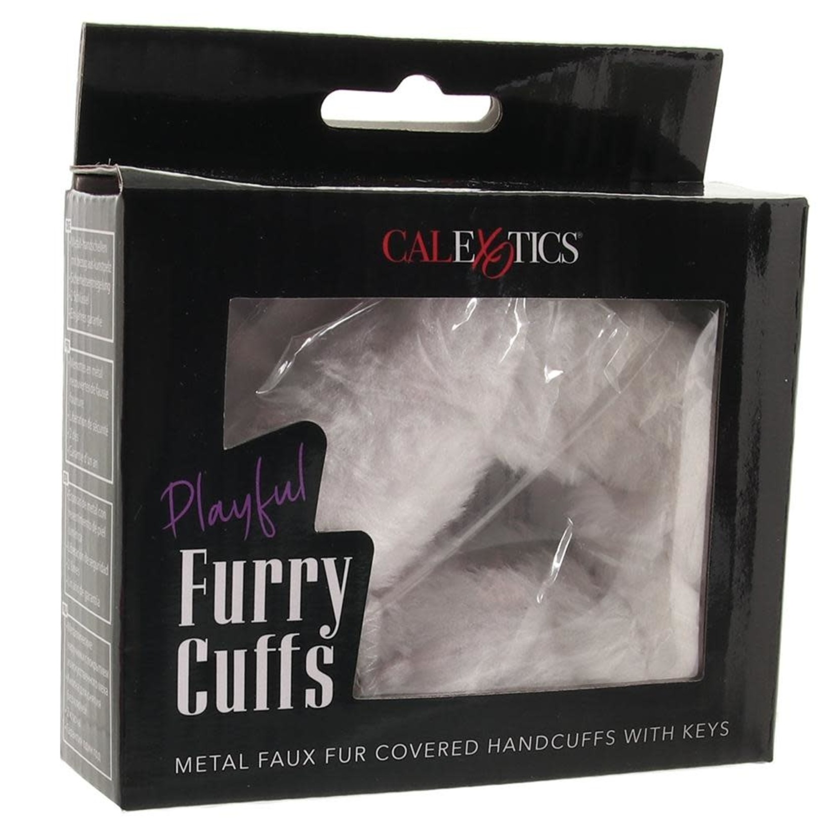 CALEXOTICS PLAYFUL FURRY CUFFS - WHITE