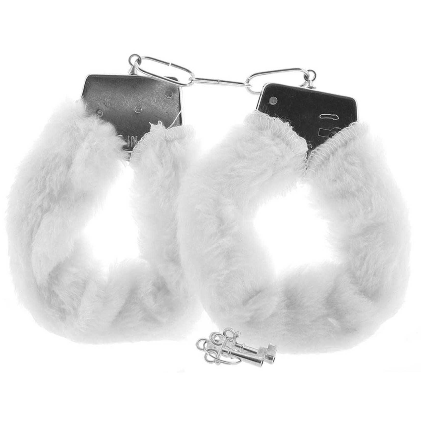 CALEXOTICS PLAYFUL FURRY CUFFS - WHITE