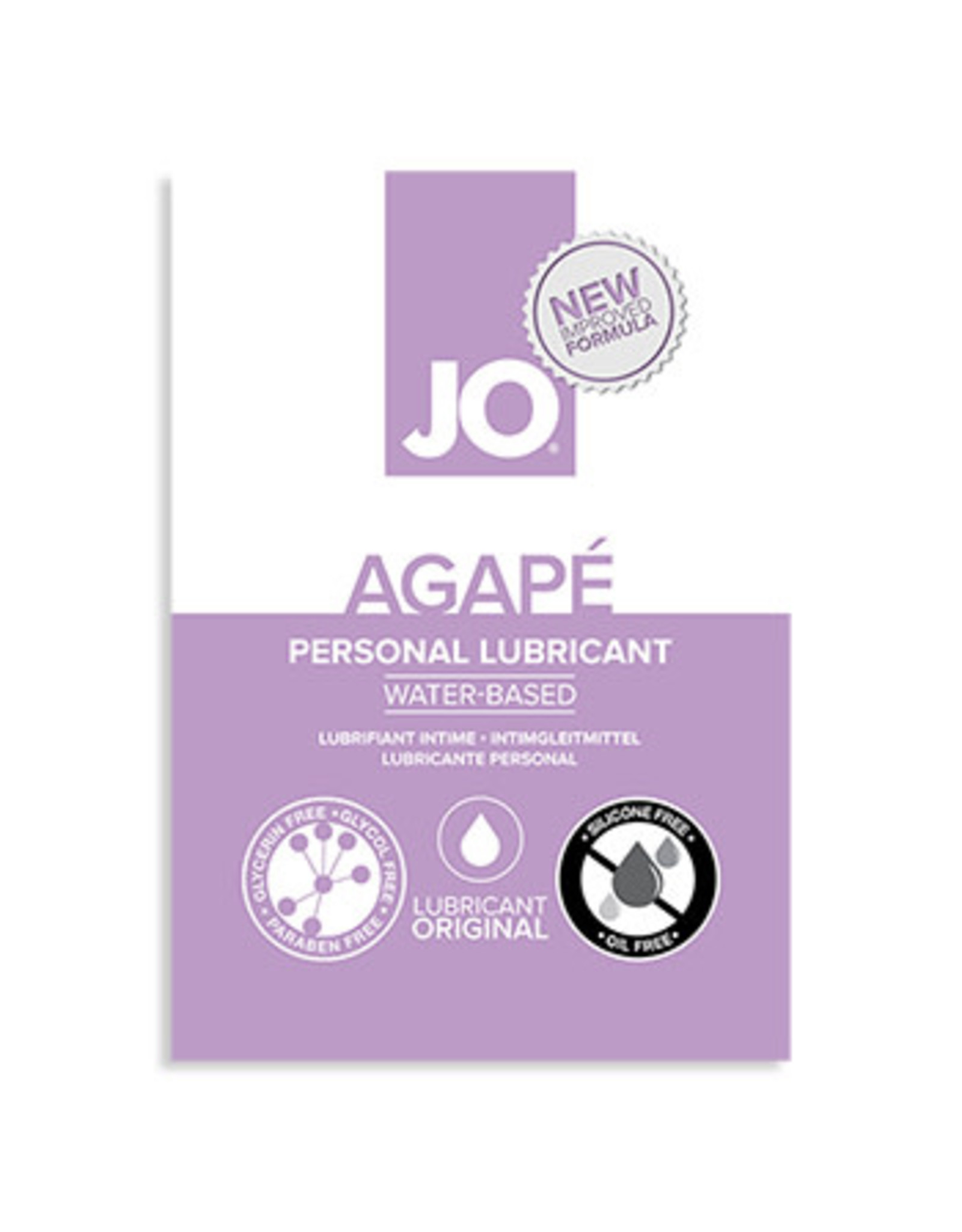 SYSTEM JO JO - AGAPE - WATERBASED LUBE - 10ML
