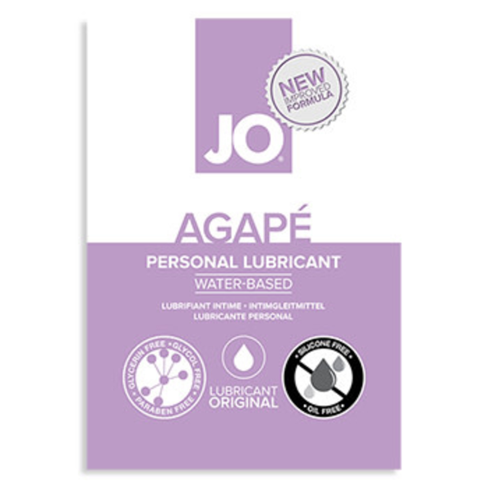 SYSTEM JO JO - AGAPE - WATERBASED LUBE - 10ML