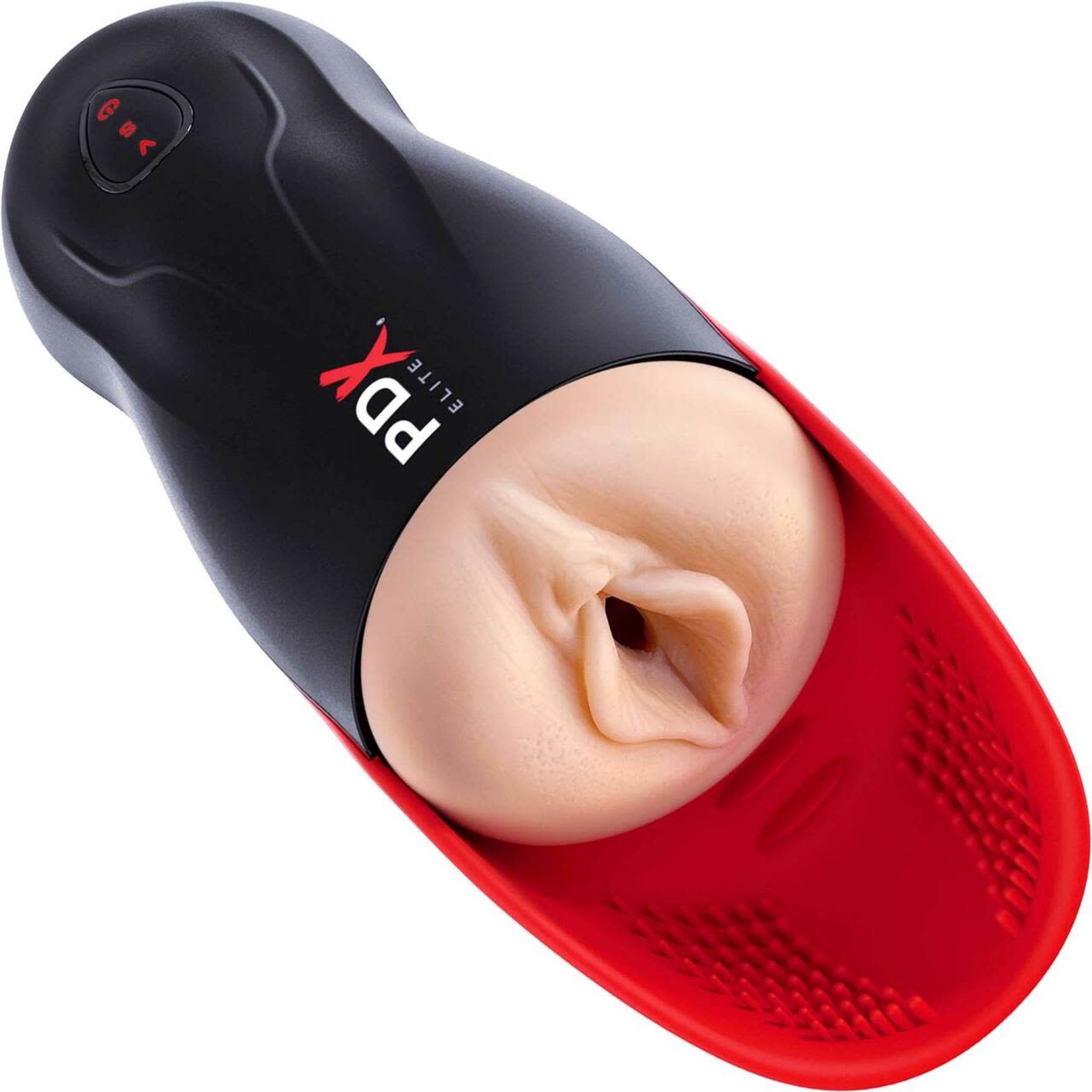 PDX PDX ELITE FUCK-O-MATIC STROKER - LIGHT/RED/BLACK