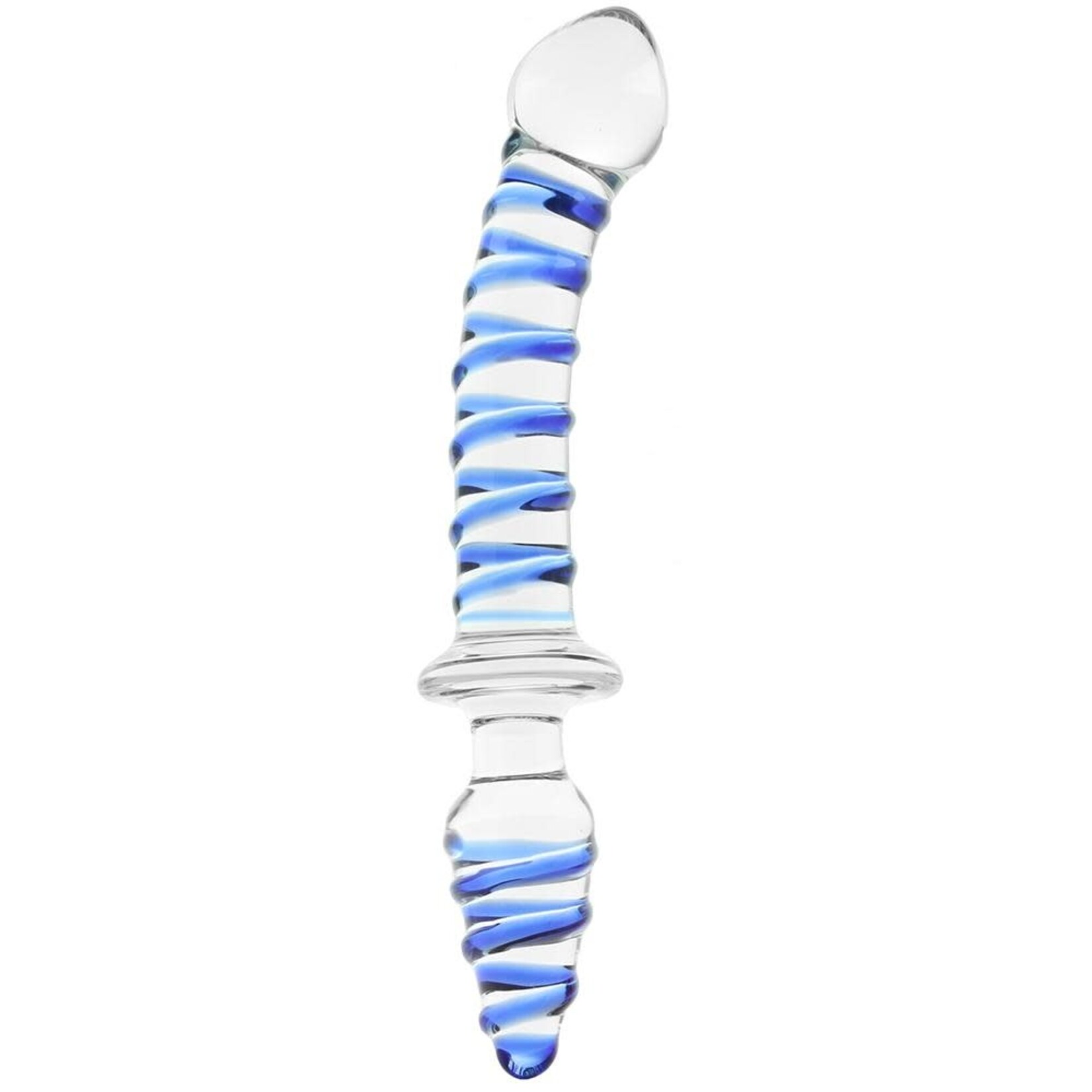 GLAS GLAS - 10" MR. SWIRLY DOUBLE DILDO & BUTT PLUG