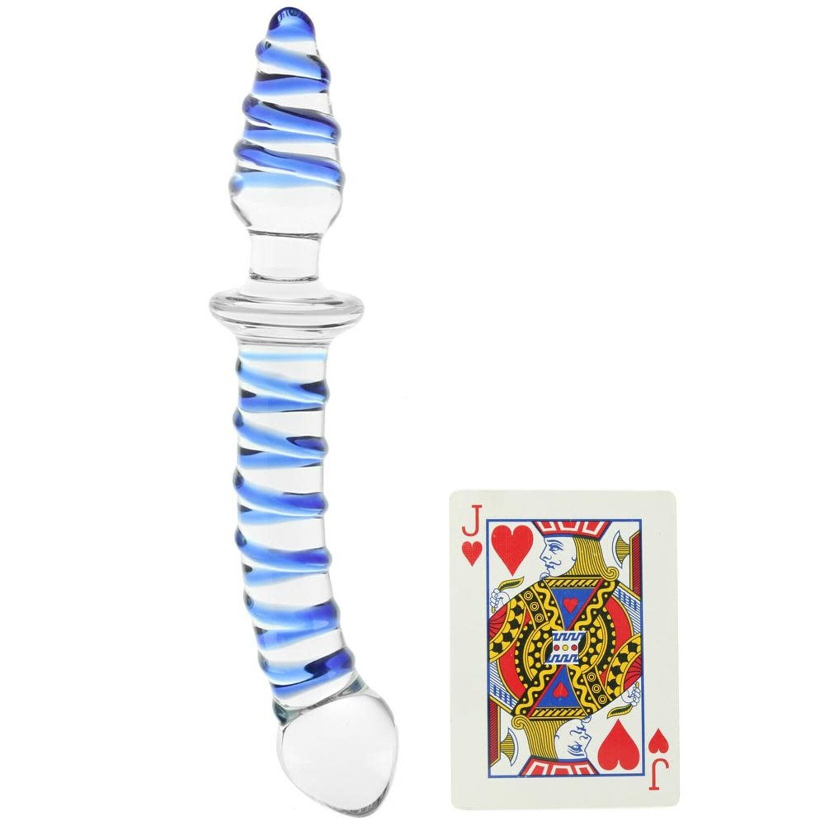 GLAS GLAS - 10" MR. SWIRLY DOUBLE DILDO & BUTT PLUG