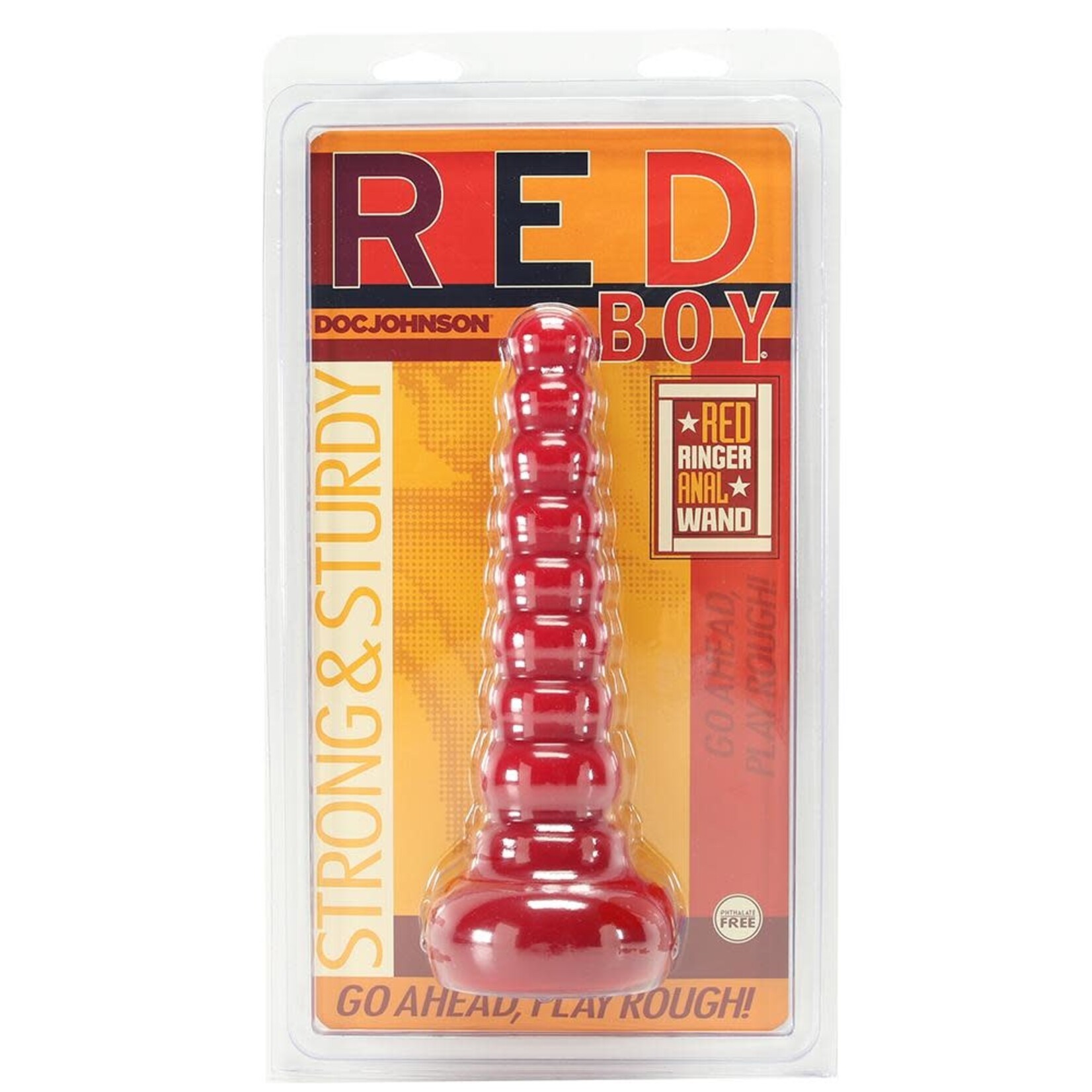 DOC JOHNSON RED BOY - RED RINGER ANAL WAND