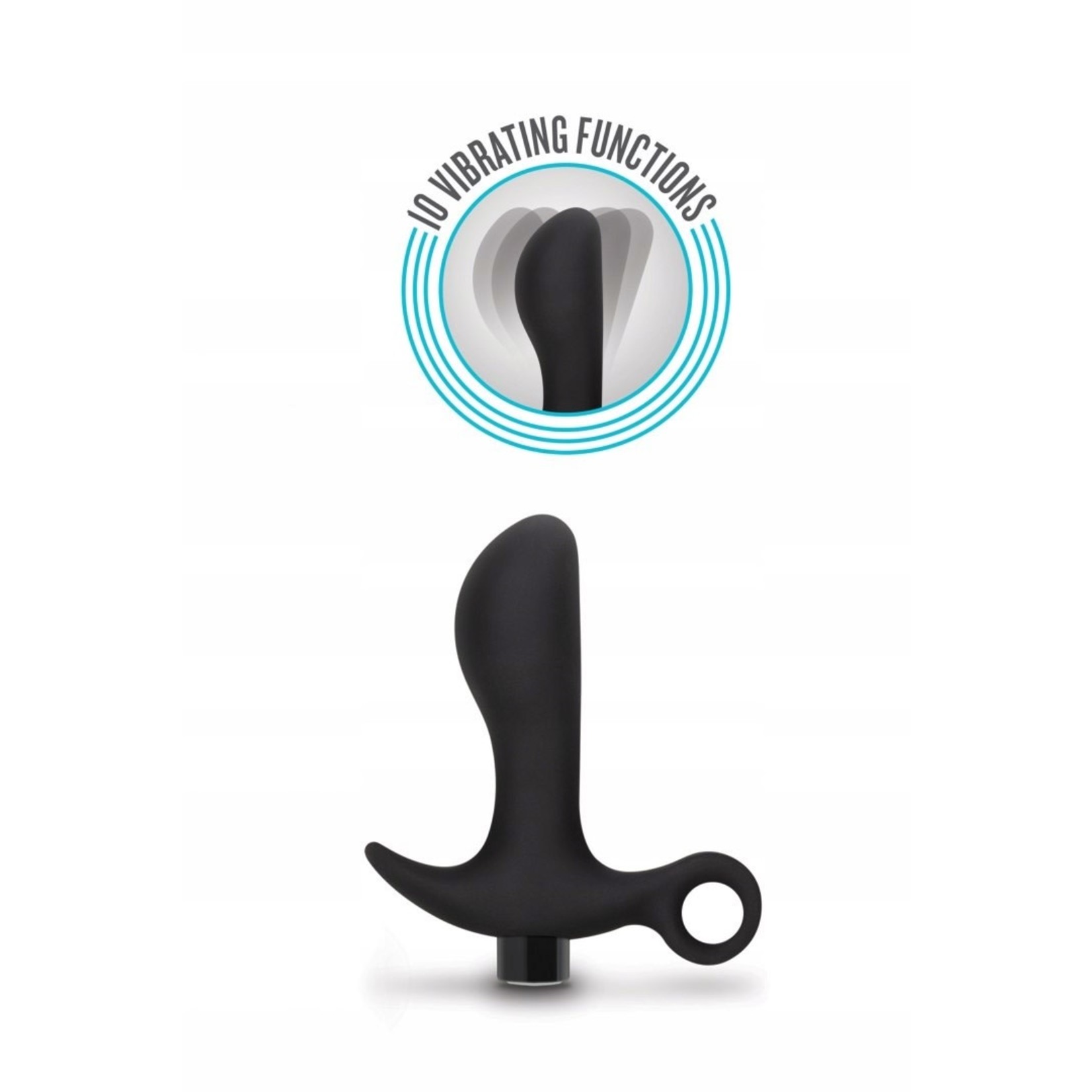 BLUSH BLUSH - ANAL ADVENTURES PLATINUM - SILICONE VIBRATING PROSTATE MASSAGER 01 - BLACK