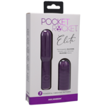 DOC JOHNSON POCKET ROCKET - ELITE - RECHARGEABLE WITH REMOVABLE SLEEVE - PURPLE