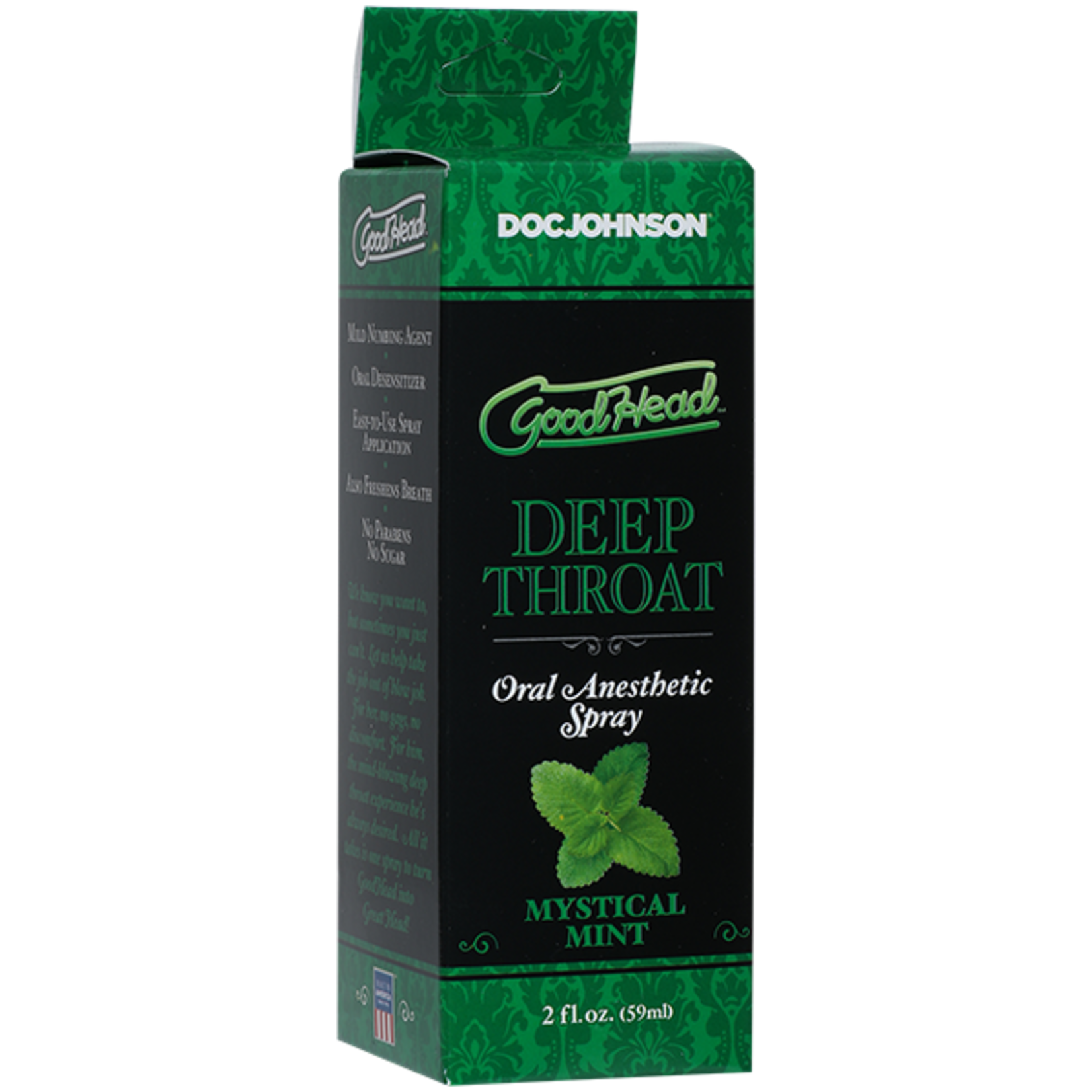 DOC JOHNSON GOODHEAD - DEEP THROAT SPRAY - MYSTICAL MINT (2 FL.OZ.)