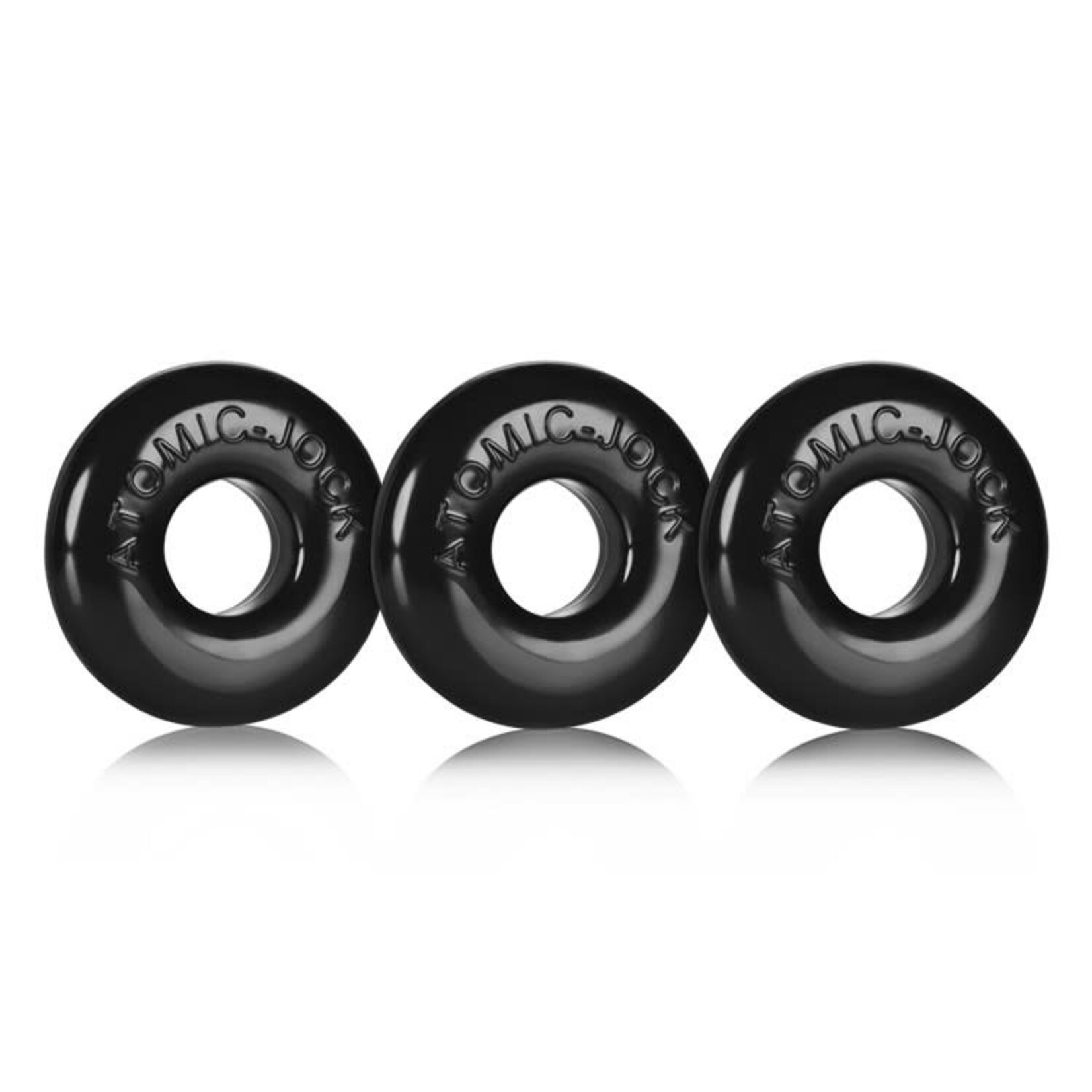 OXBALLS OXBALLS RINGER COCKRING - 3 PACK - BLACK