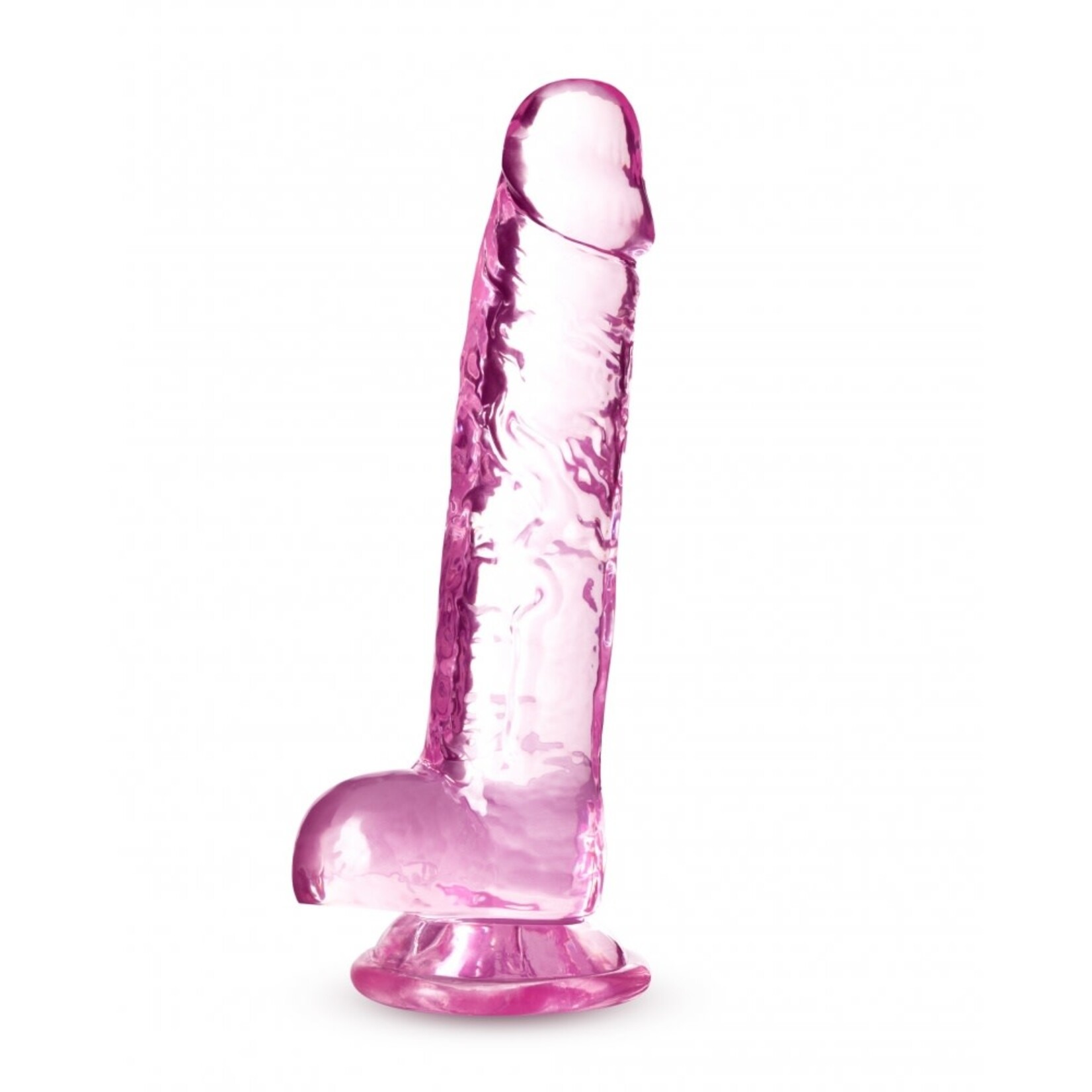 BLUSH BLUSH - NATURALLY YOURS - 7" CRYSTALLINE DILDO - ROSE