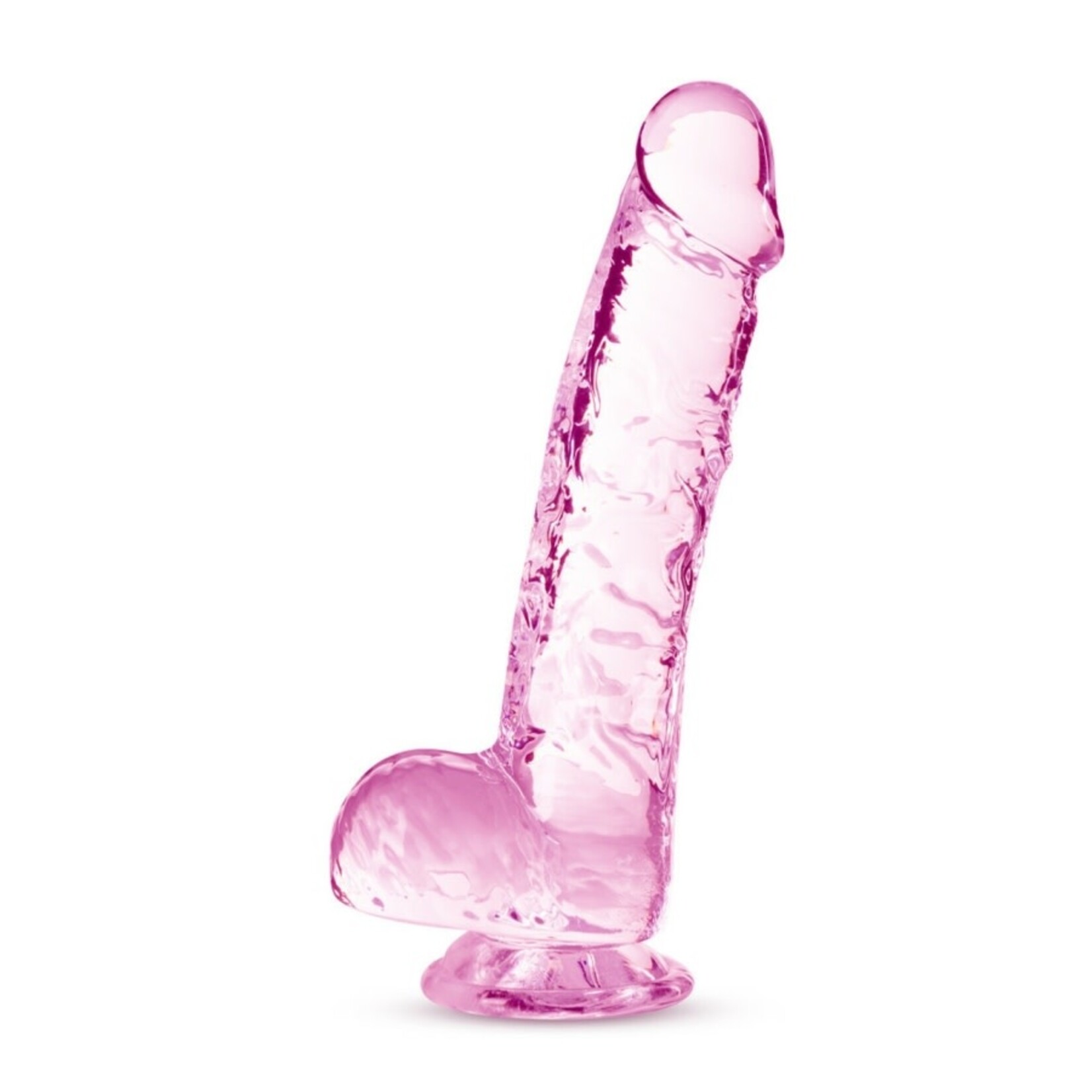 BLUSH BLUSH - NATURALLY YOURS - 6" CRYSTALLINE DILDO - ROSE