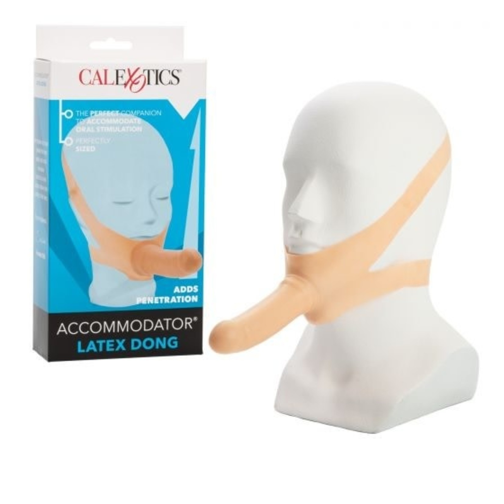 CALEXOTICS THE "ORIGINAL" ACCOMMODATOR LATEX DONG - IVORY