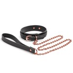 NS NOVELTIES NS - BONDAGE COUTURE - COLLAR AND LEASH - BLACK