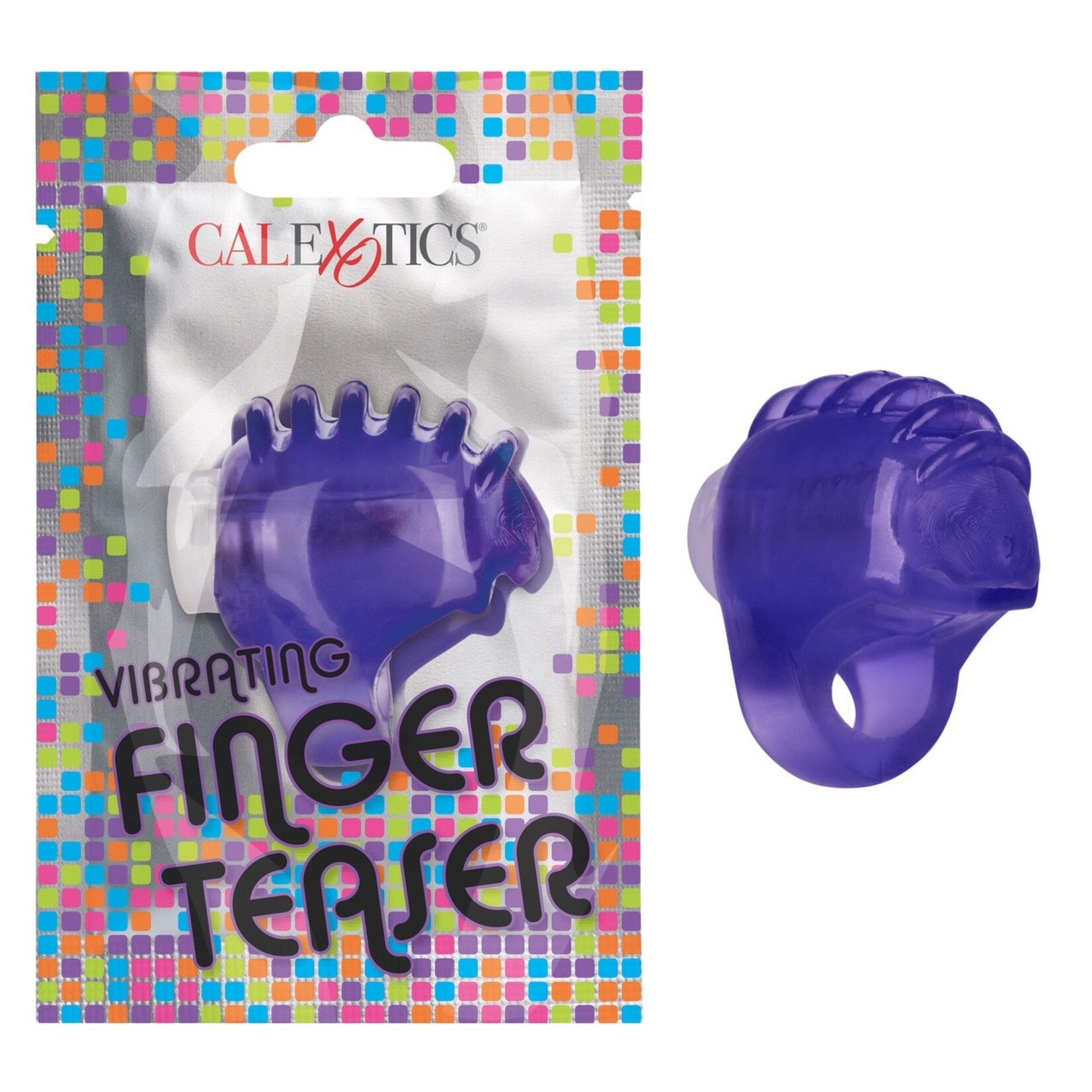 CALEXOTICS FOIL PACK VIBRATING FINGER TEASER - PURPLE