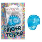 CALEXOTICS FOIL PACK VIBRATING FINGER TEASER - BLUE