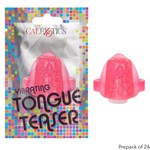 CALEXOTICS FOIL PACK VIBRATING TONGUE TEASER - PINK