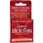 KIMONO KIMONO - MICROTHIN CONDOMS - 3 PACK RED BOX