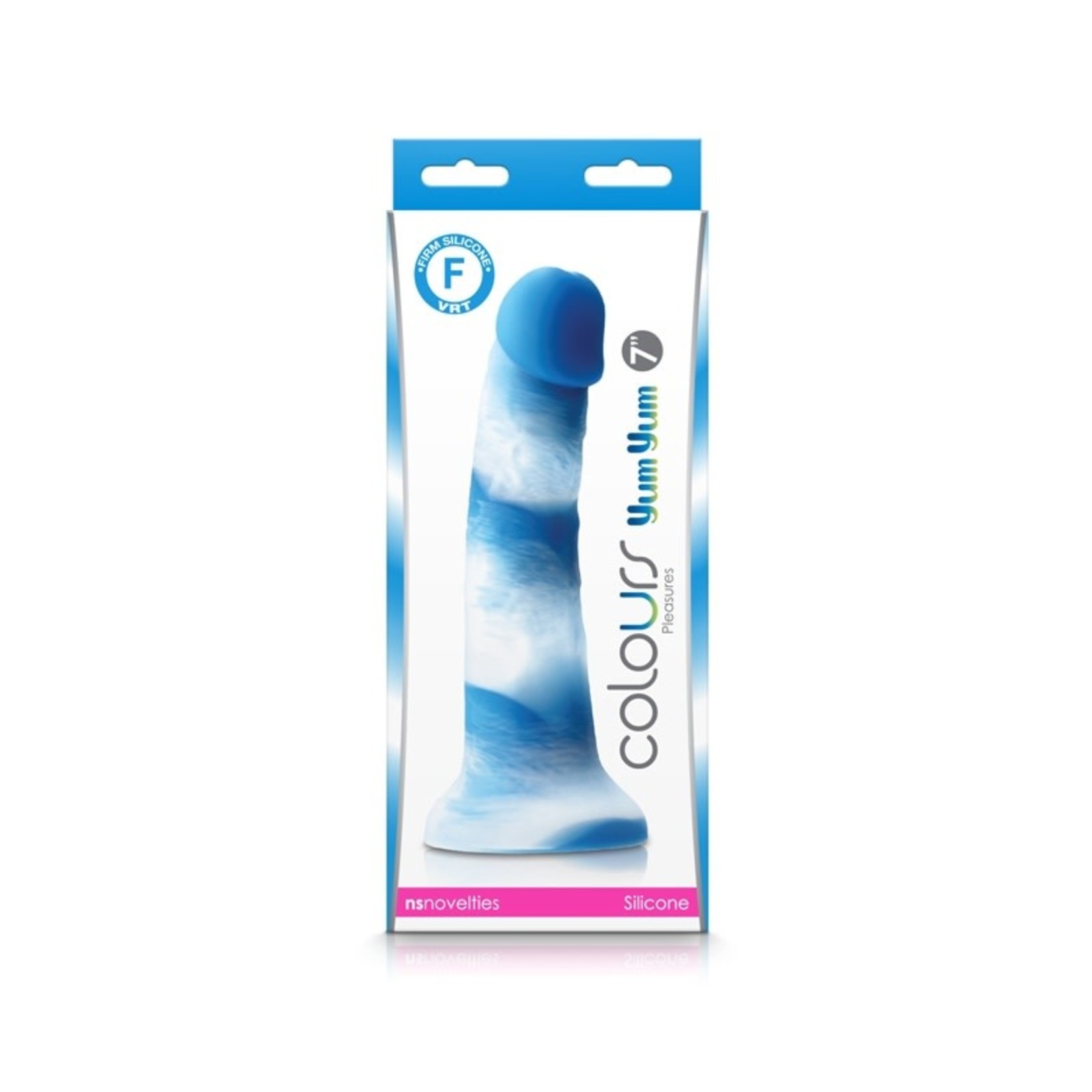 NS NOVELTIES NS - COLOURS - PLEASURES - YUM YUM 7" DILDO - BLUE