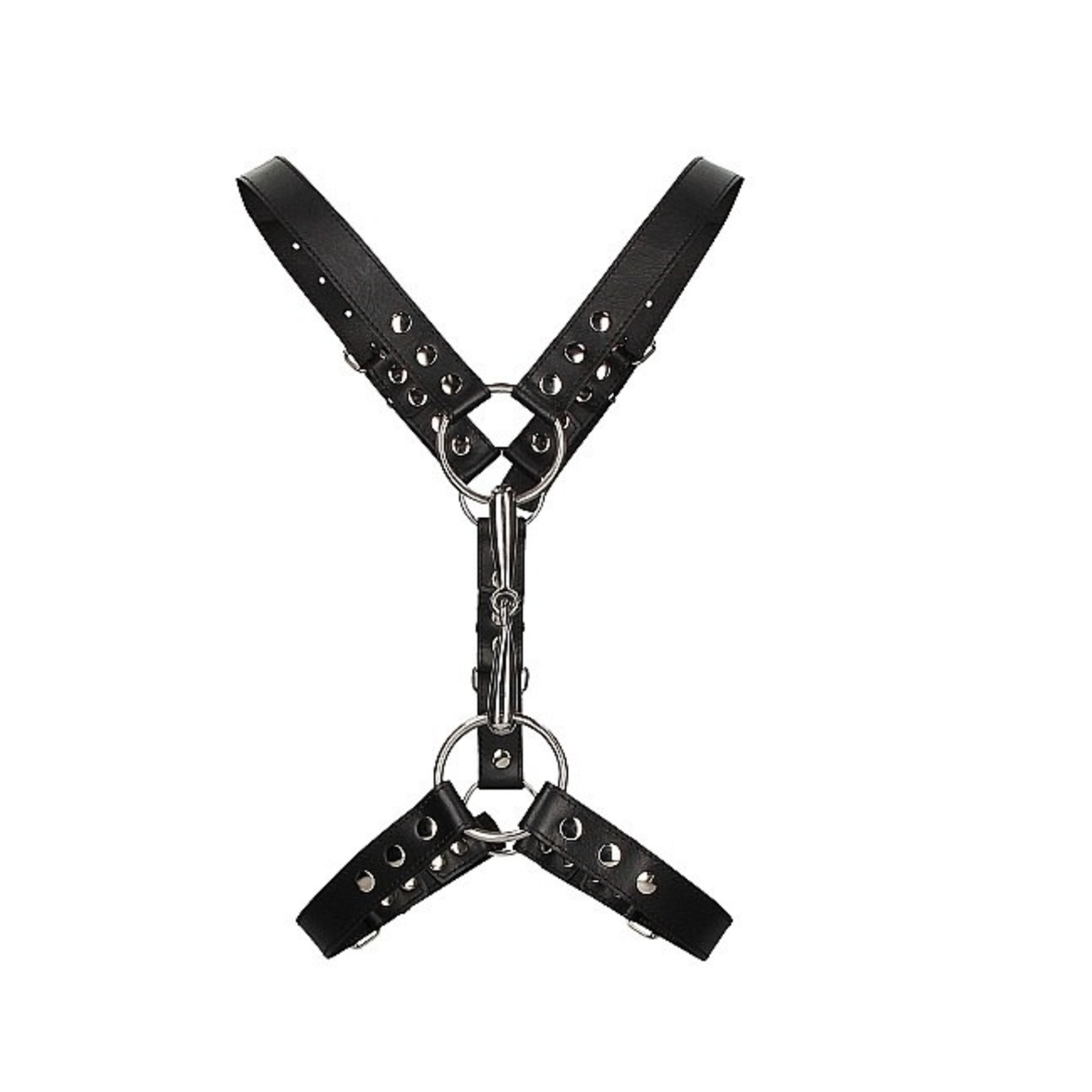 OUCH OUCH! CHEST HARNESS WITH METAL BIT