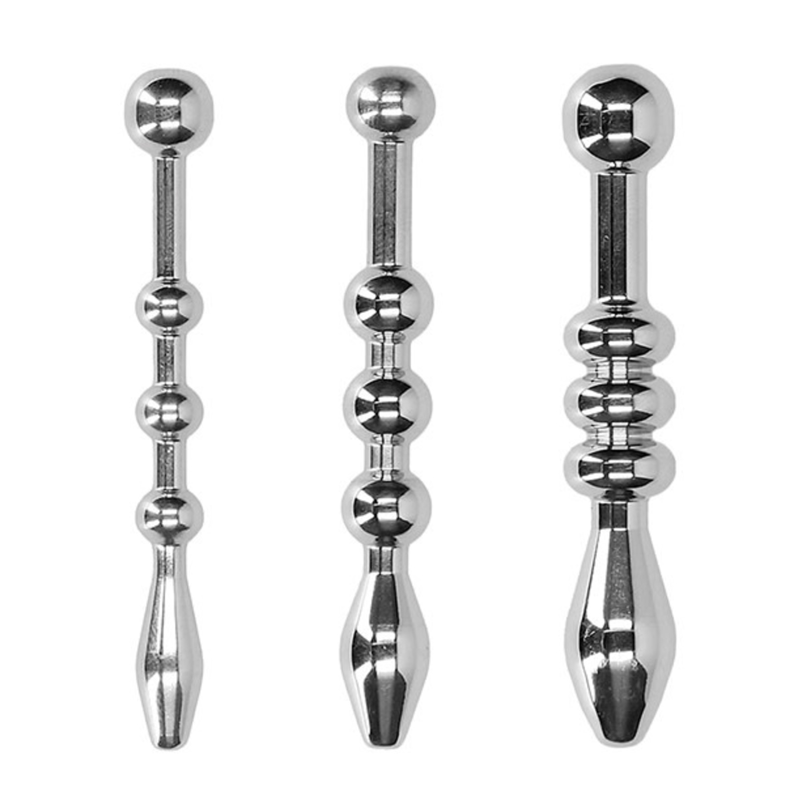 OUCH OUCH! BEADED STEEL URETHRAL SOUNDING SET