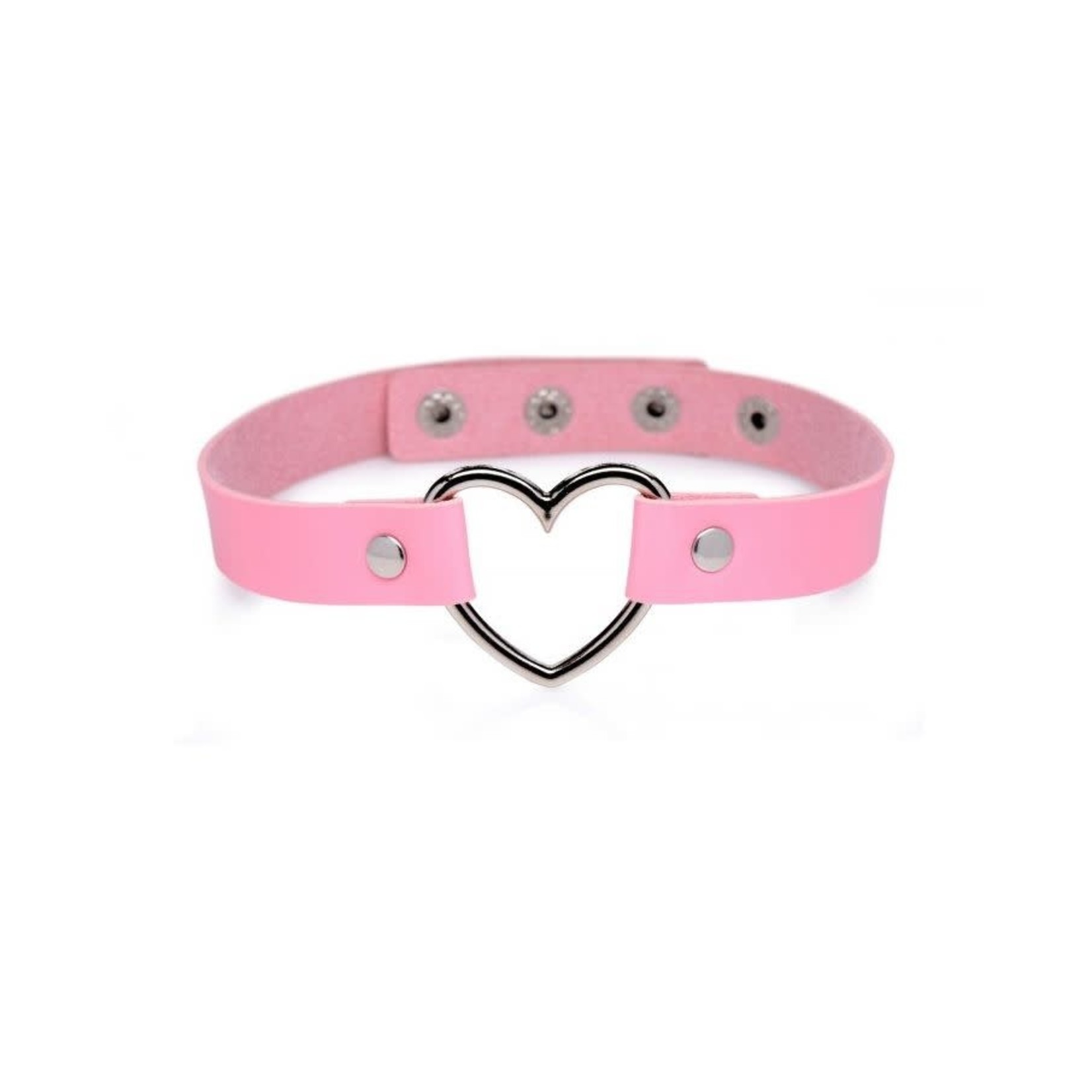 MASTER SERIES MASTER SERIES - HEART CHOKER NECKLACE - PINK