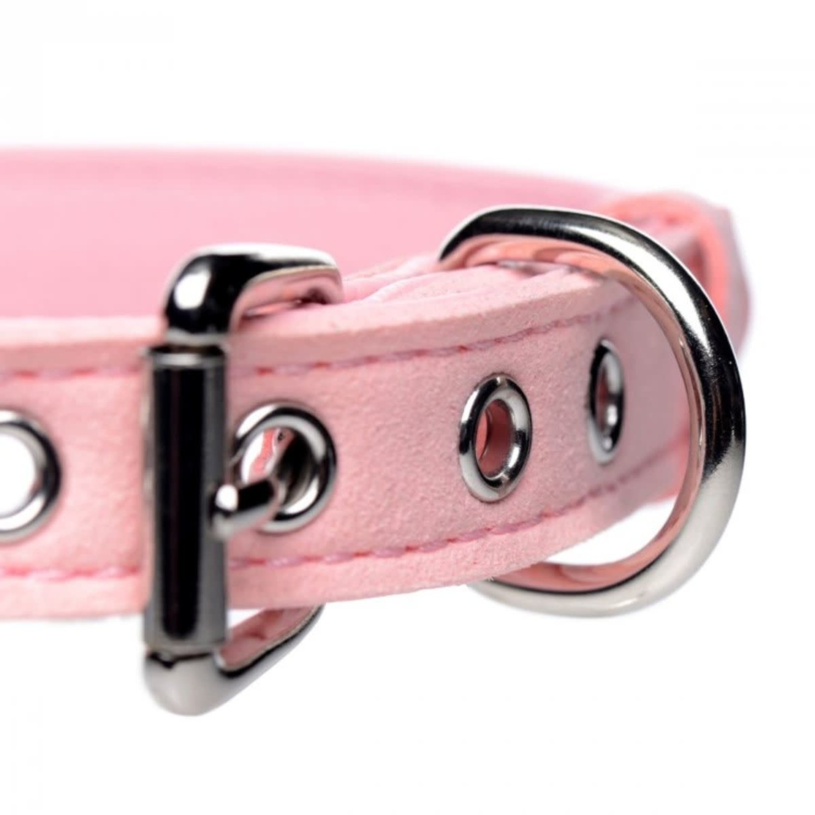 MASTER SERIES MASTER SERIES - GOLDEN KITTY CAT BELL COLLAR - PINK/SILVER