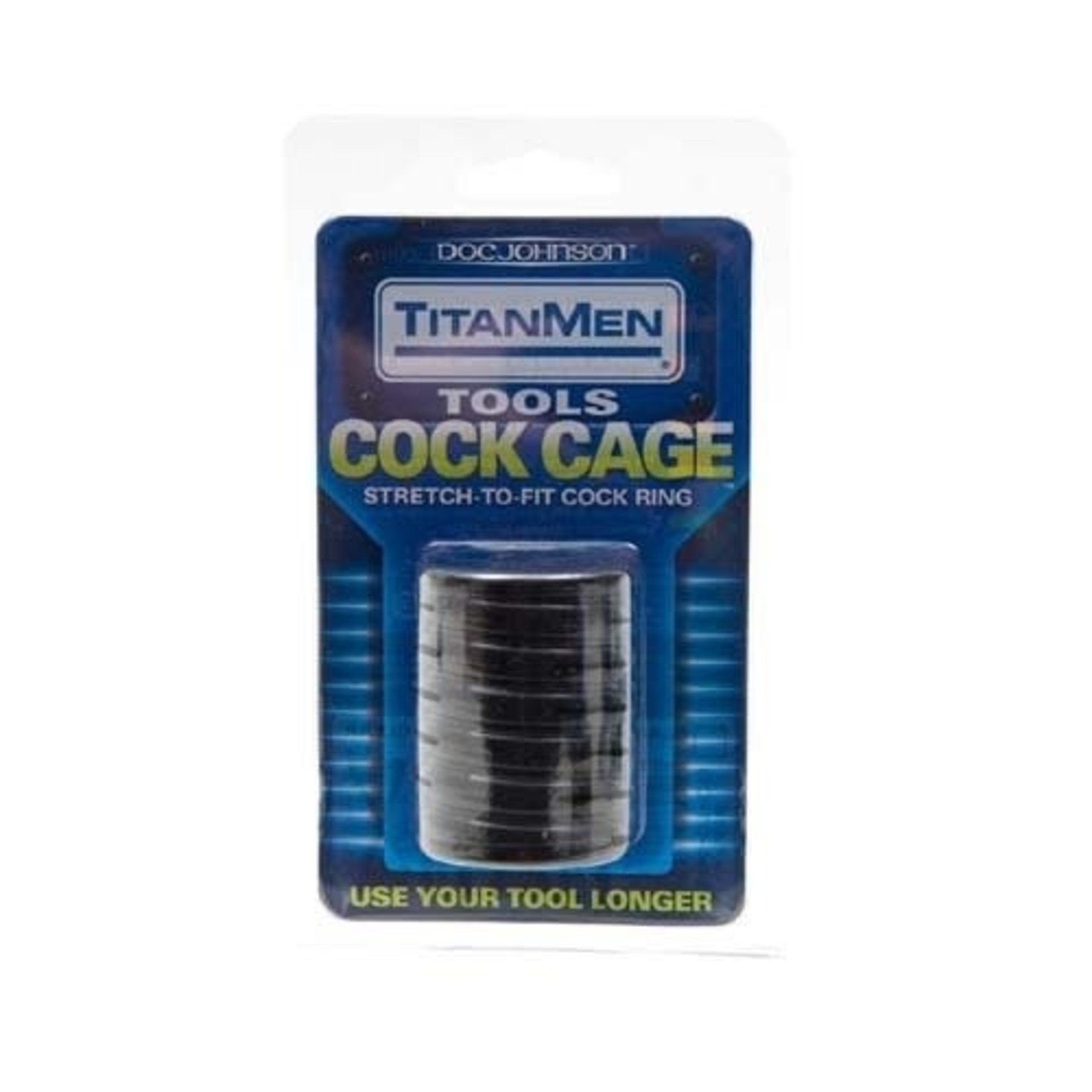 DOC JOHNSON TITAN MEN COCK CAGE - BLACK