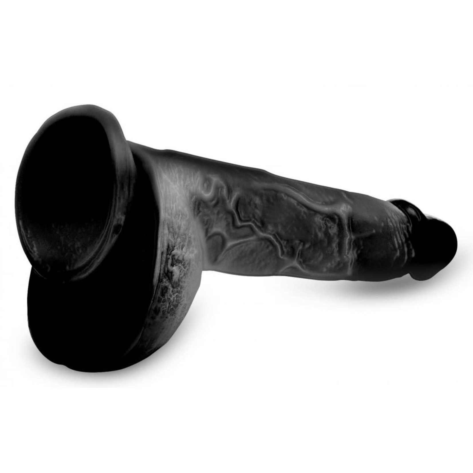 XR BRANDS MASTER COCK - BEEFY BRAD 9" BALLSY DILDO - BLACK