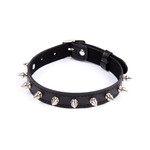 PU LEATHER COLLAR WITH SPIKES