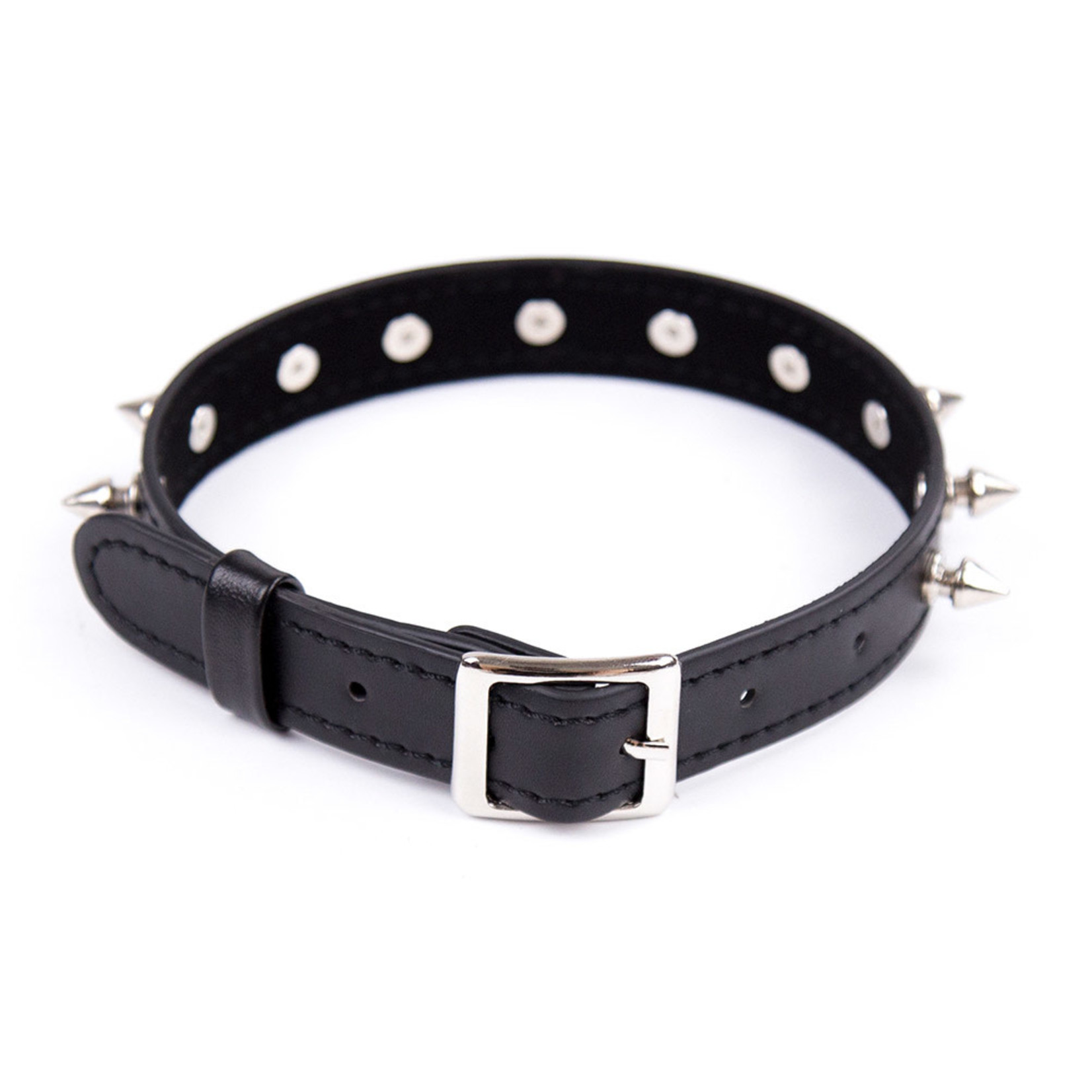 PU LEATHER COLLAR WITH SPIKES