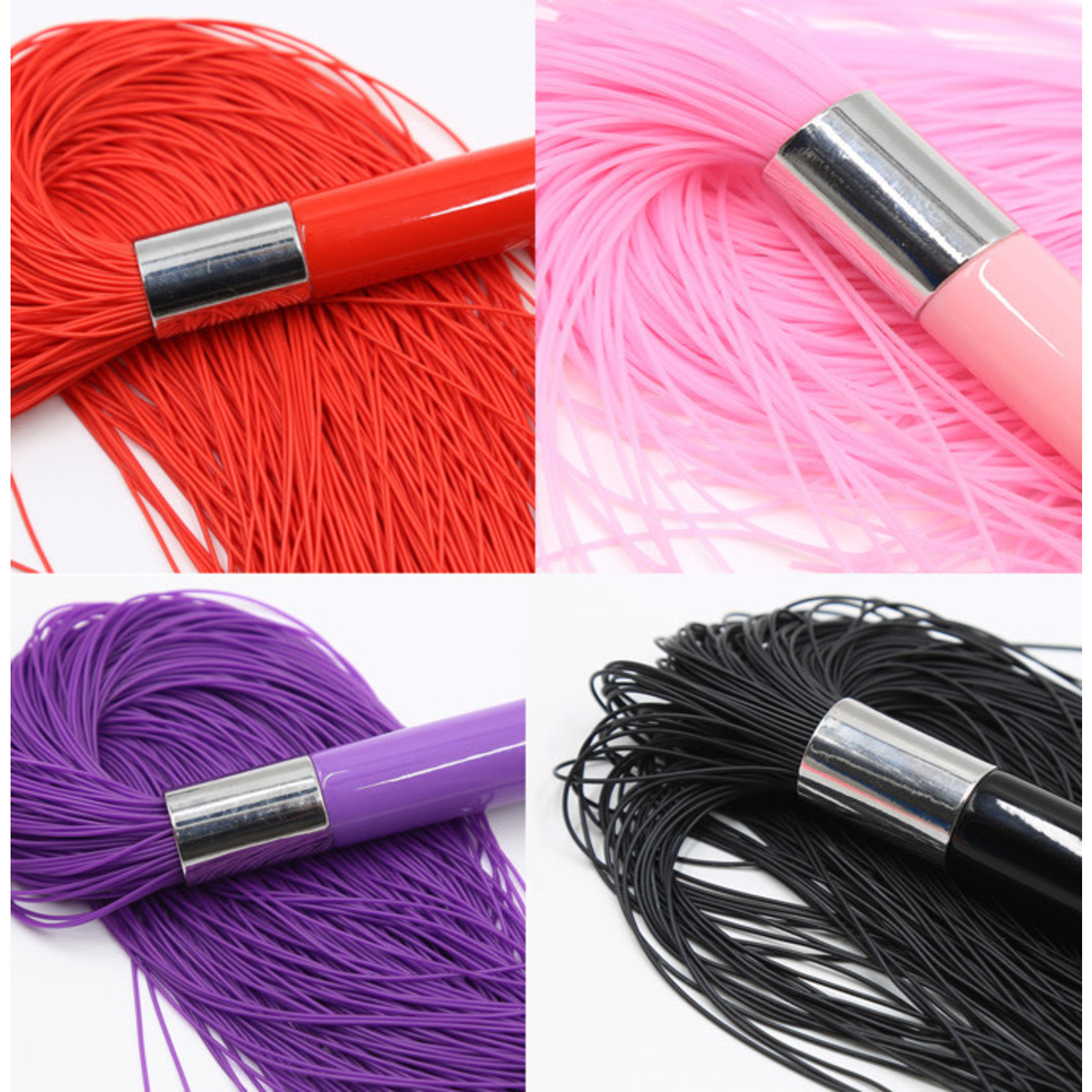 SILICONE TASSEL FLIRTING WHIP PINK