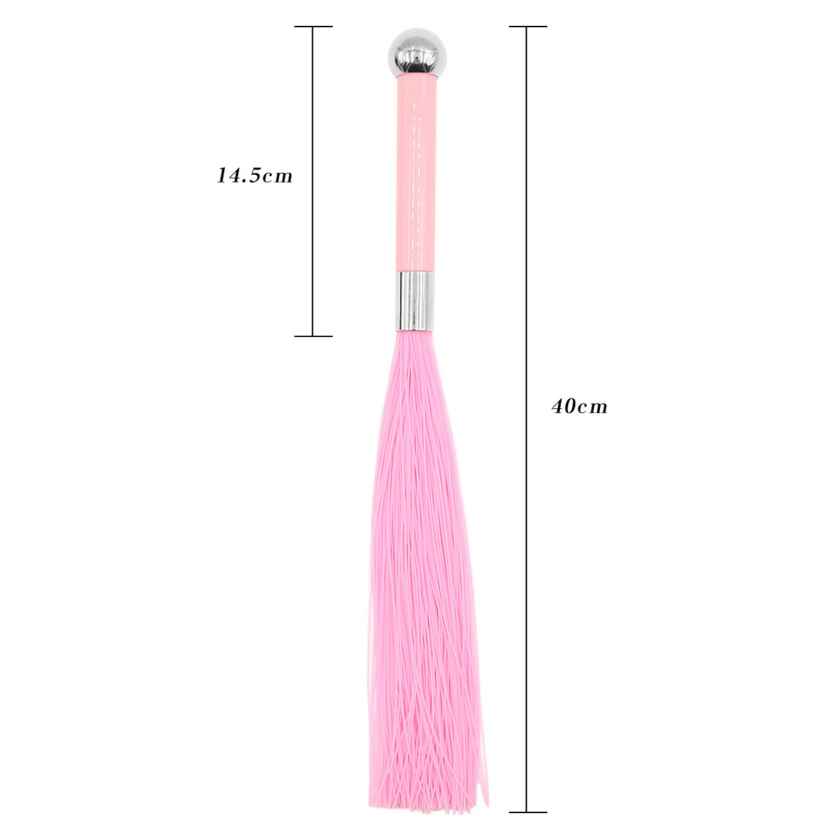 SILICONE TASSEL FLIRTING WHIP PINK