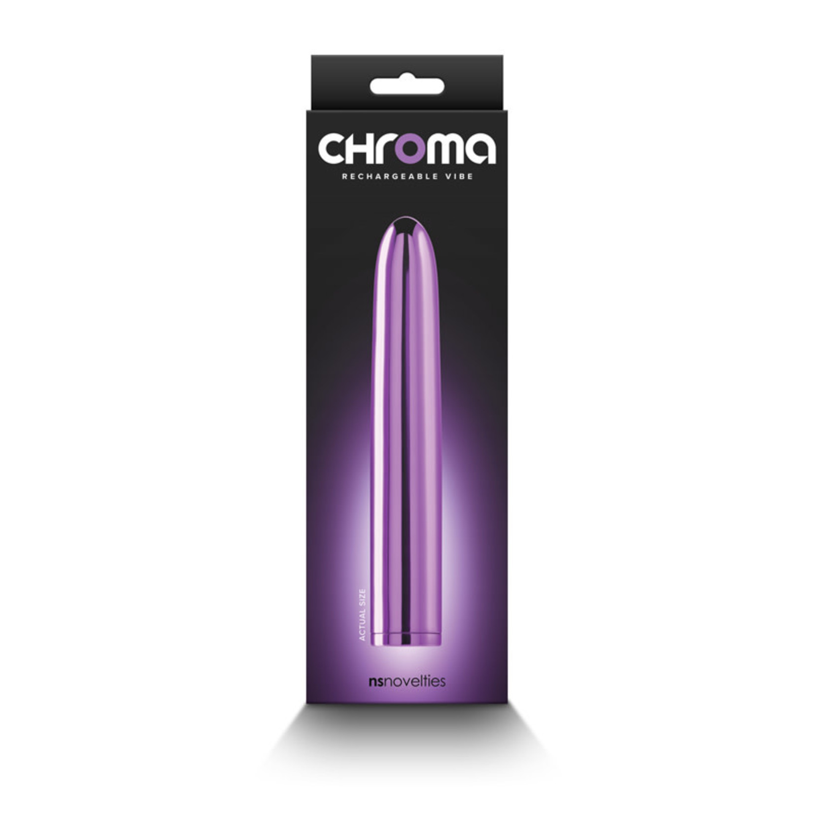 NS NOVELTIES CHROMA RECHARGEABLE 7" VIBE - PURPLE