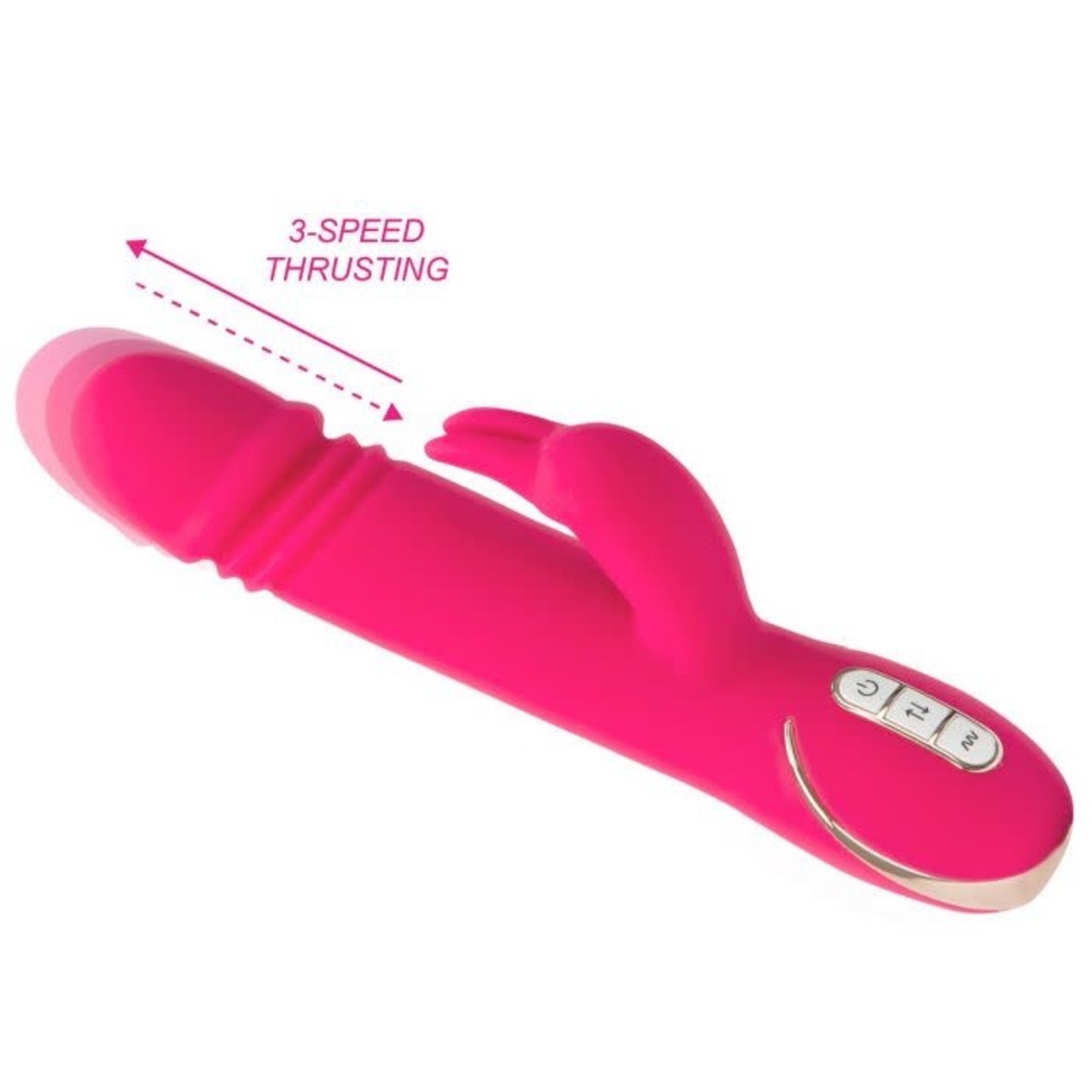 VIBE COUTURE VIBE COUTURE RABBIT SKATER RECHARGEABLE VIBRATOR - PINK
