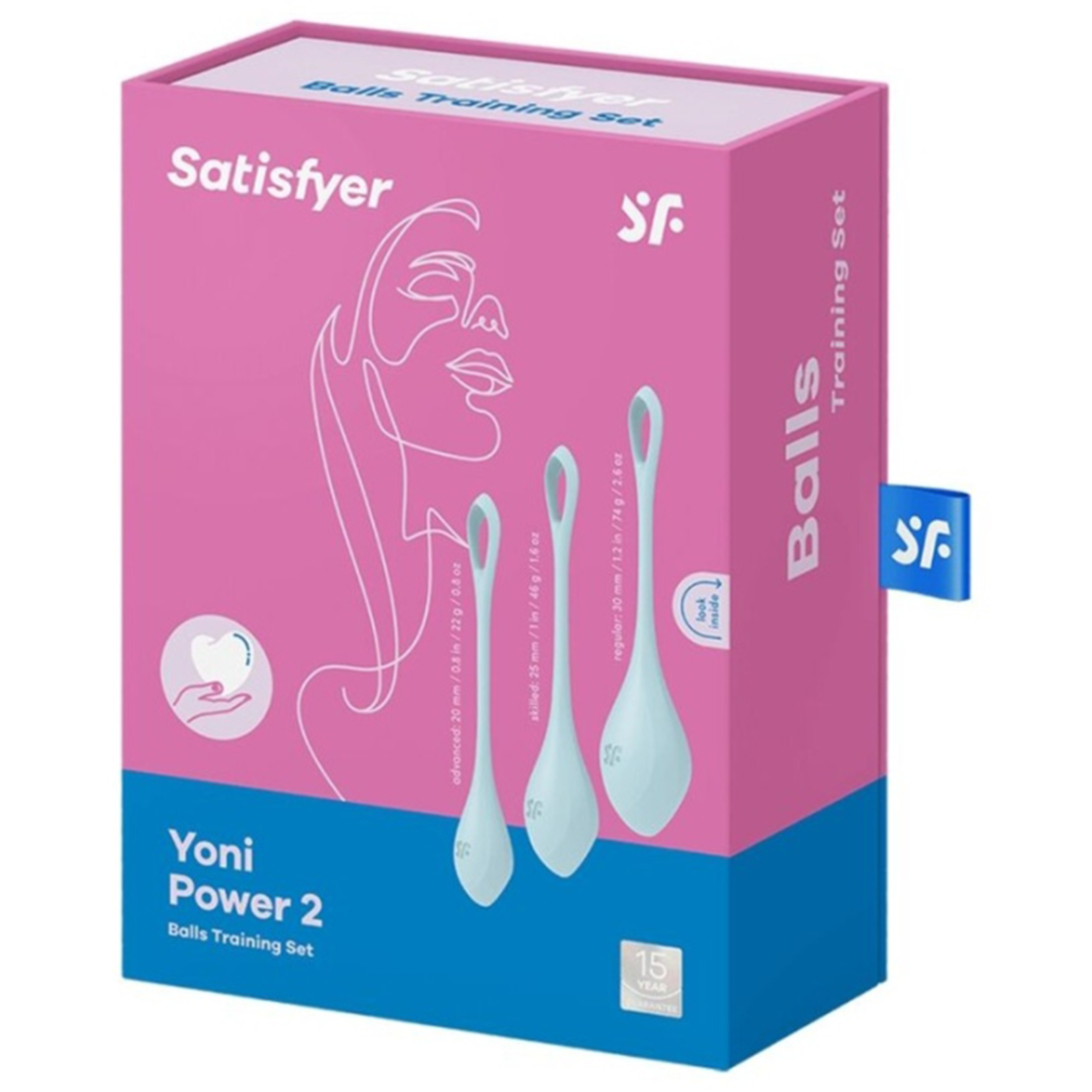 SATISFYER SATISFYER - YONI POWER 2 - LIGHT BLUE