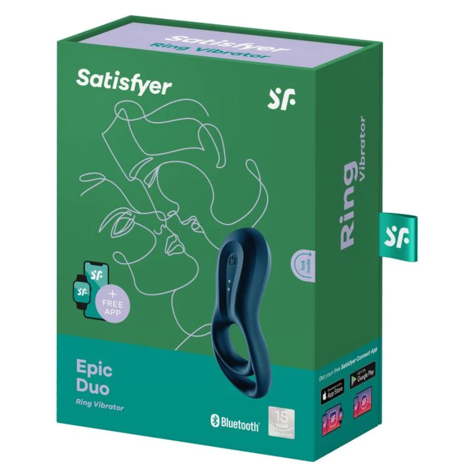 SATISFYER SATISFYER EPIC DUO DARK BLUE