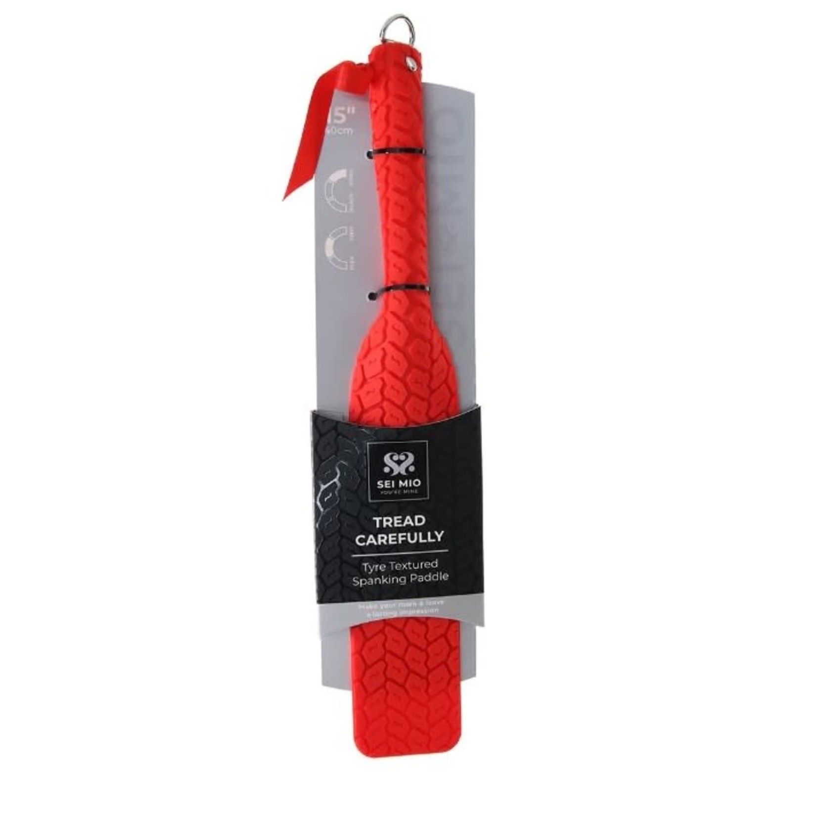 SEI MIO - TREAD CAREFULLY TYRE TEXTURED PADDLE - RED