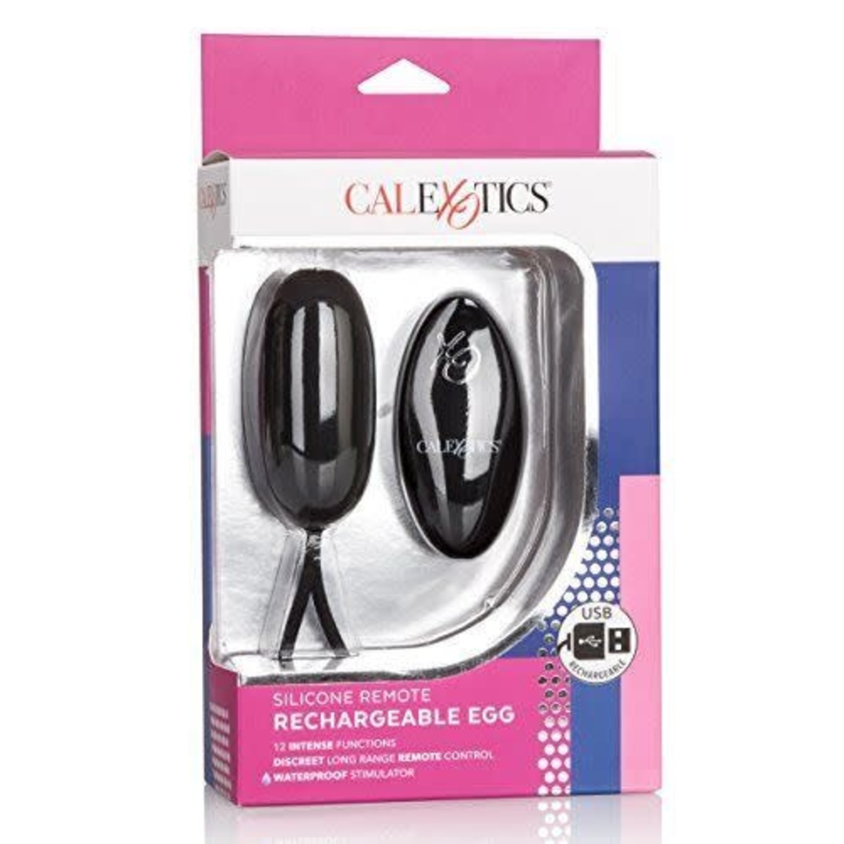 CALEXOTICS SILICONE REMOTE RECHARGEABLE EGG VIBE