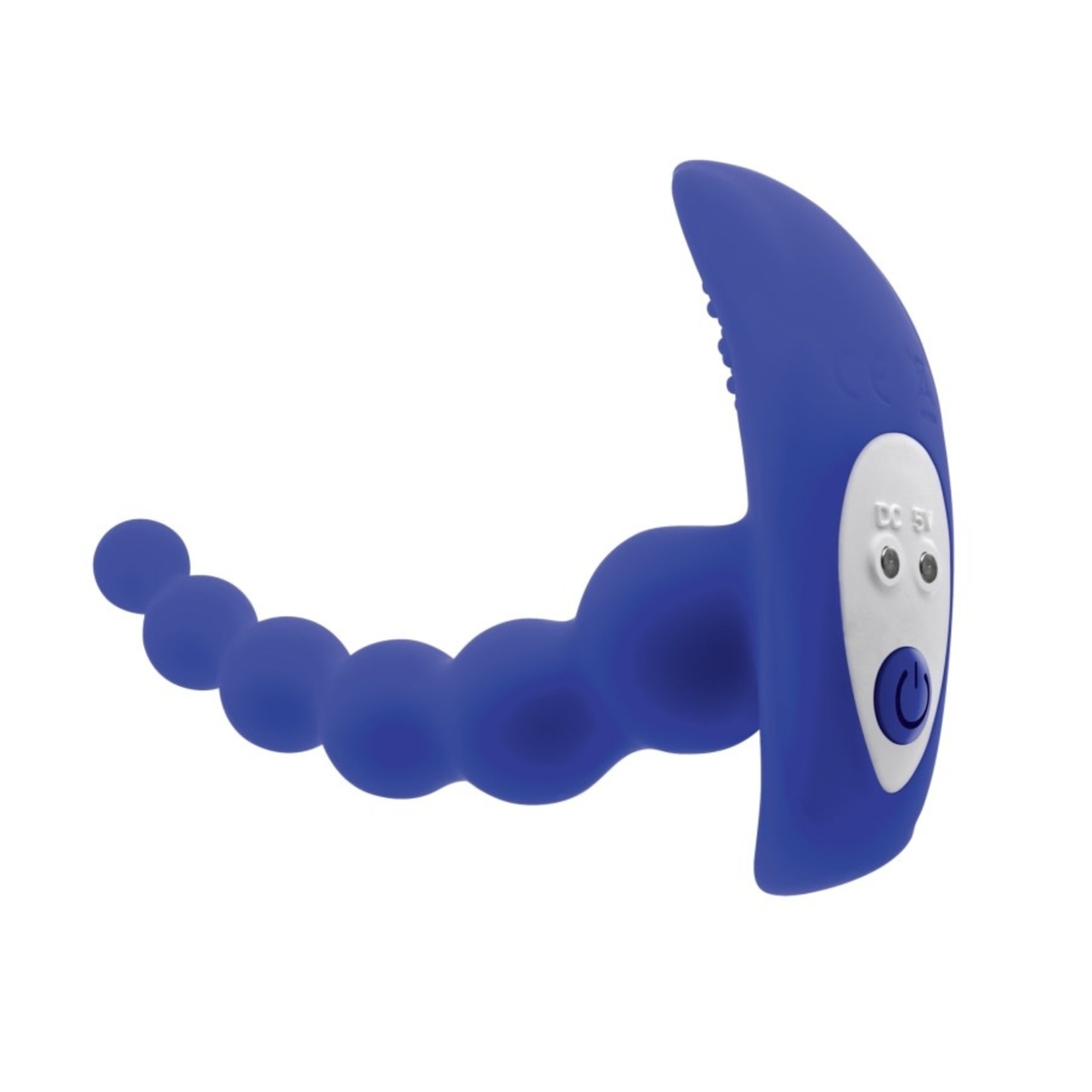 EVOLVED SILICONE RECHARGEABLE BEADED PLEASURE BLUE