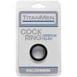 DOC JOHNSON TITANMEN - COCK RING BLACK