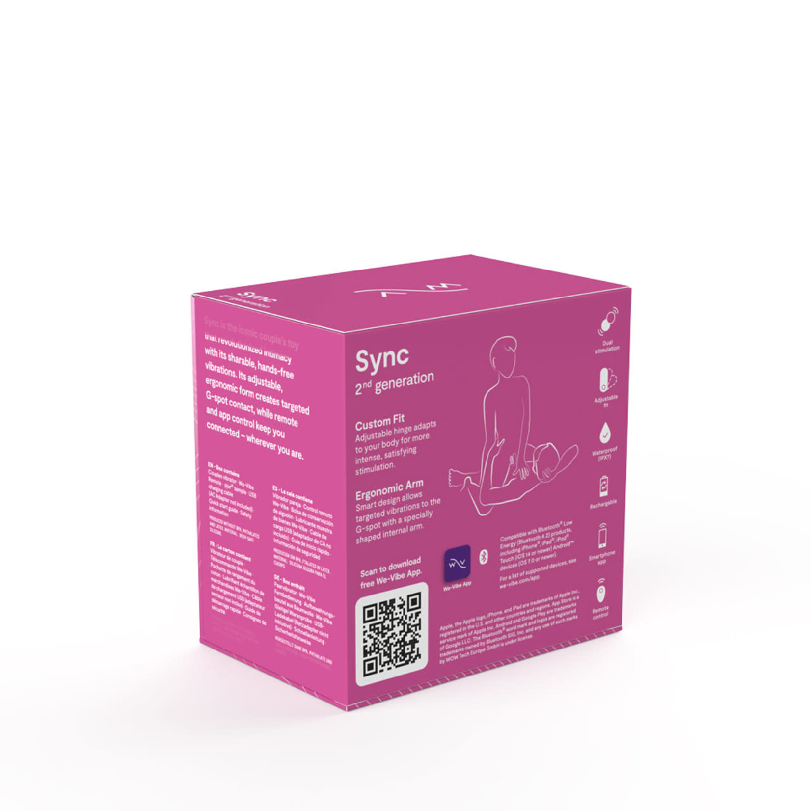 WE-VIBE WE-VIBE - SYNC WEARABLE COUPLES' VIBRATOR 2ND GENERATION - ROSE