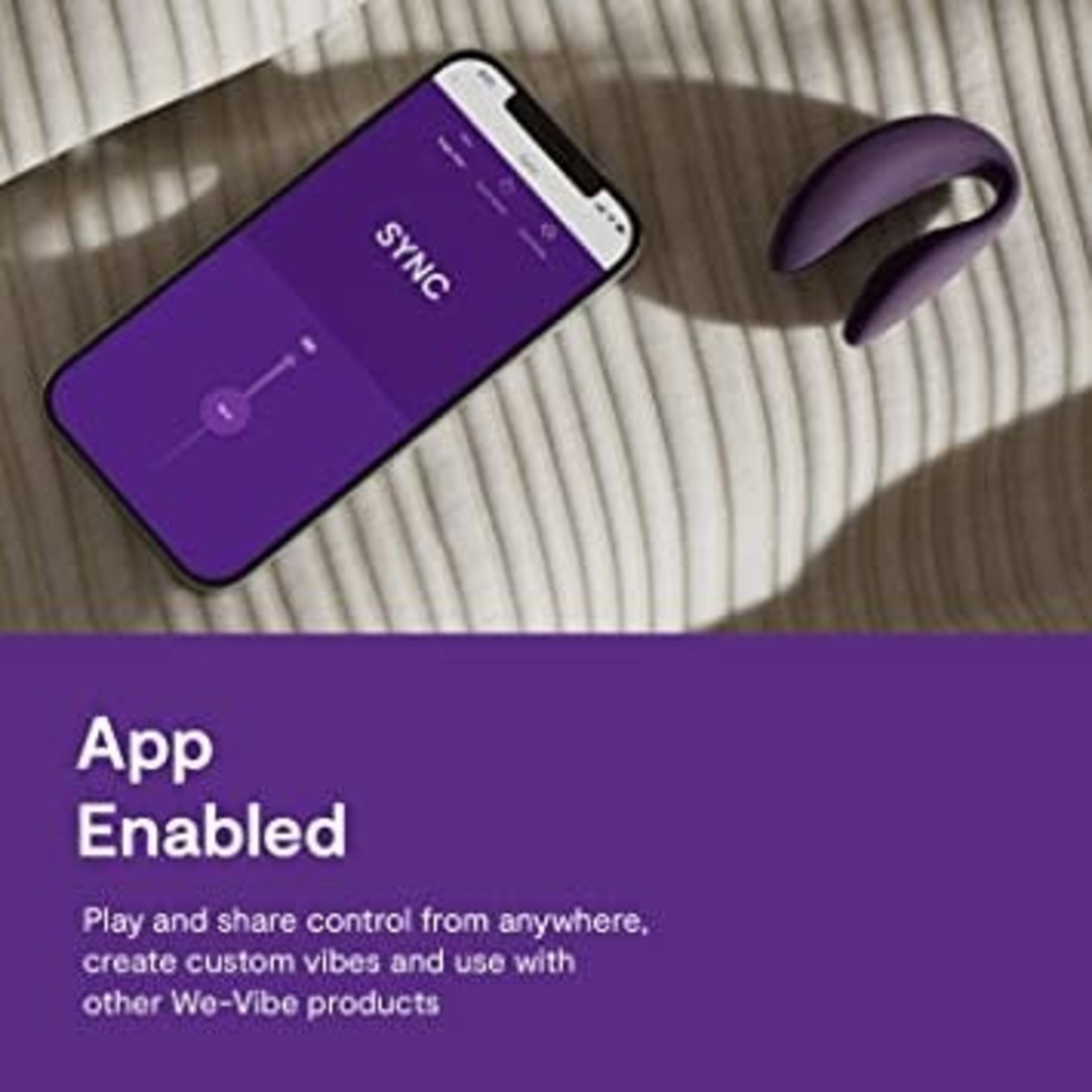 WE-VIBE WE-VIBE - SYNC WEARABLE COUPLES' VIBRATOR 2ND GENERATION - PURPLE
