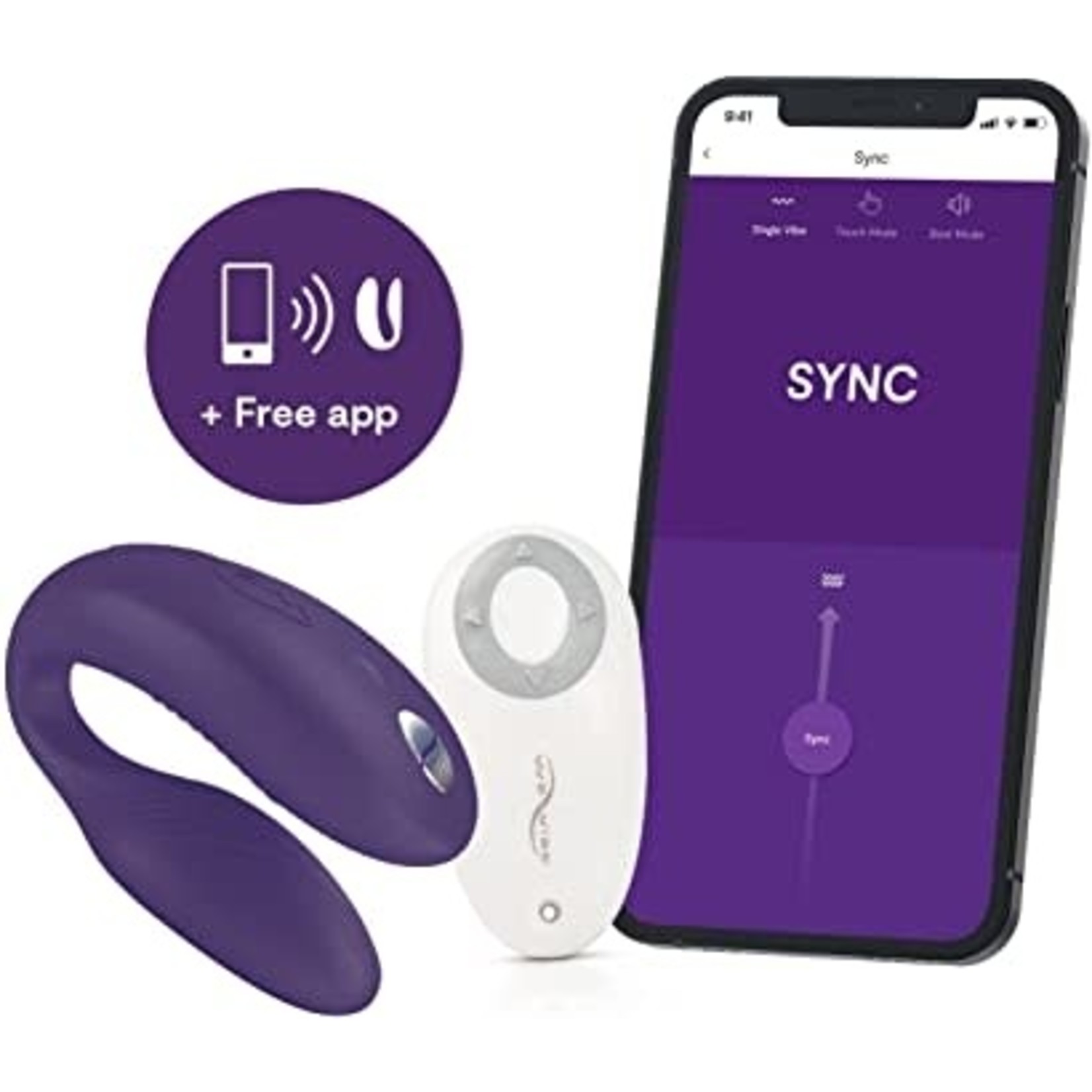 WE-VIBE WE-VIBE - SYNC WEARABLE COUPLES' VIBRATOR 2ND GENERATION - PURPLE