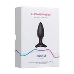 LOVENSE LOVENSE - HUSH 2 - VIBRATING REMOTE-CONTROLLED BUTT PLUG - 1.5" - BLACK