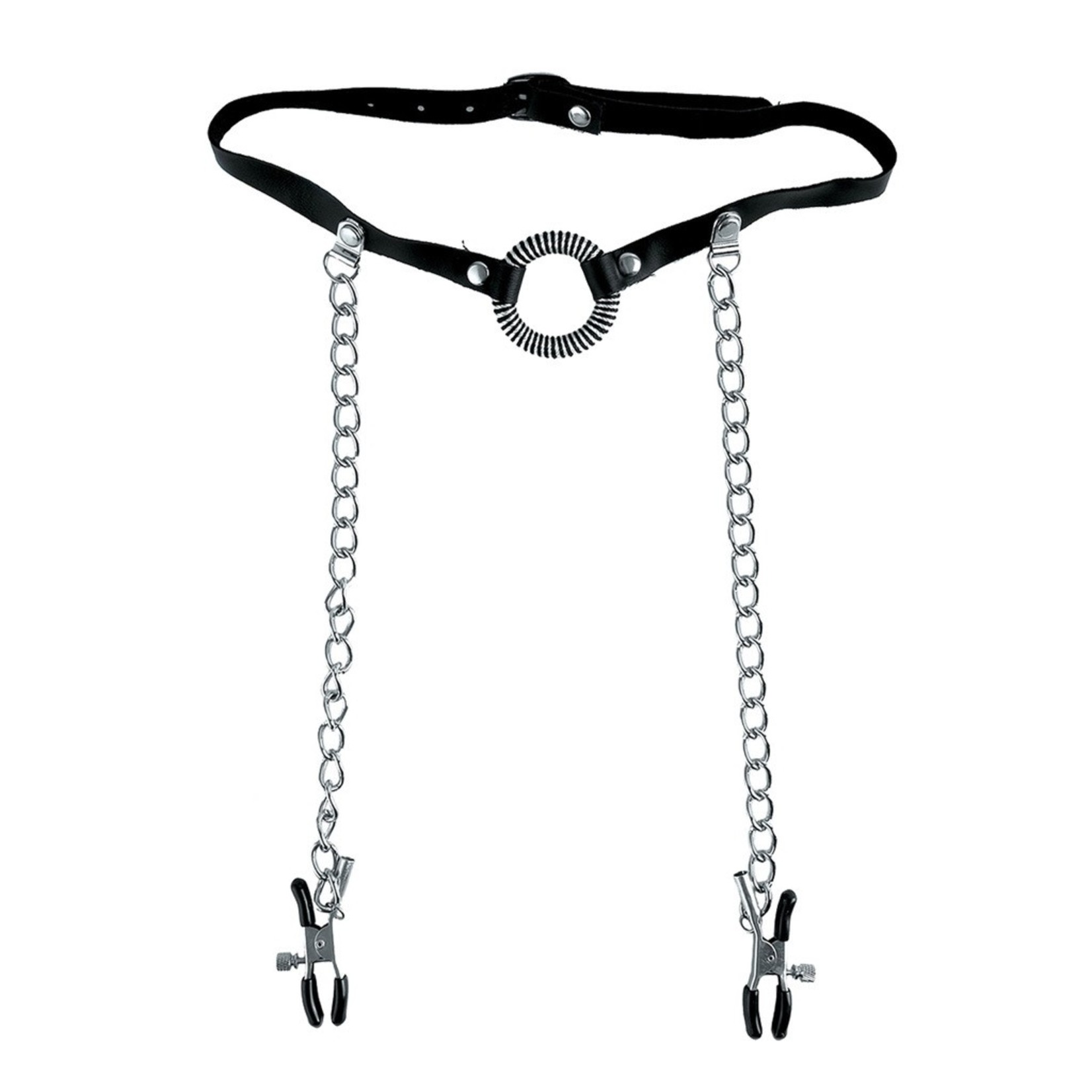 FETISH FANTASY FETISH FANTASY - O-RING GAG & NIPPLE CLAMPS