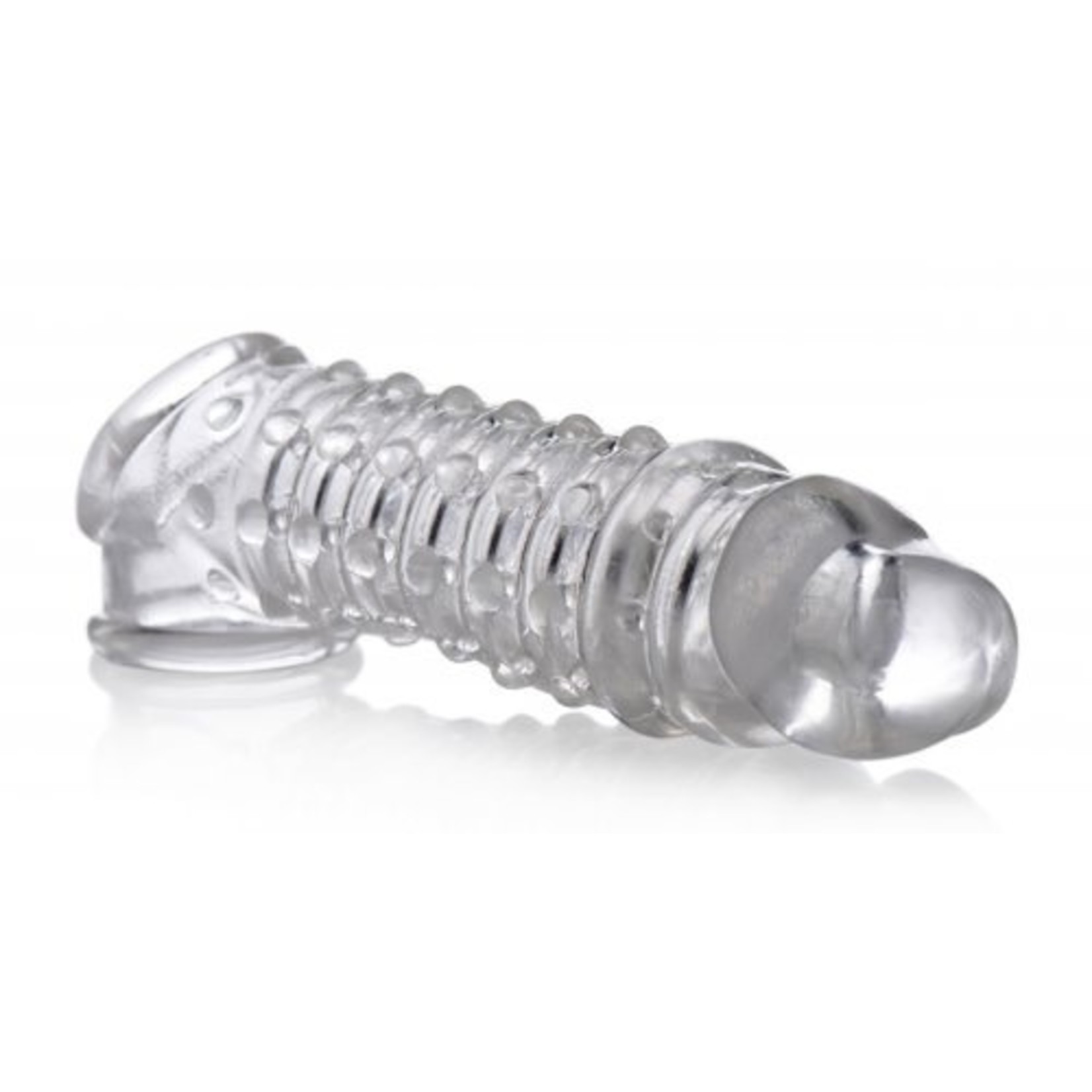 XR BRANDS SIZE MATTERS - 1.5 INCH PENIS ENHANCER SLEEVE - CLEAR