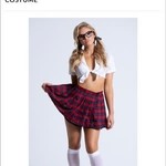 ACI SCHOOL GIRL KILT AND TOP - RED - EXTRA LARGE