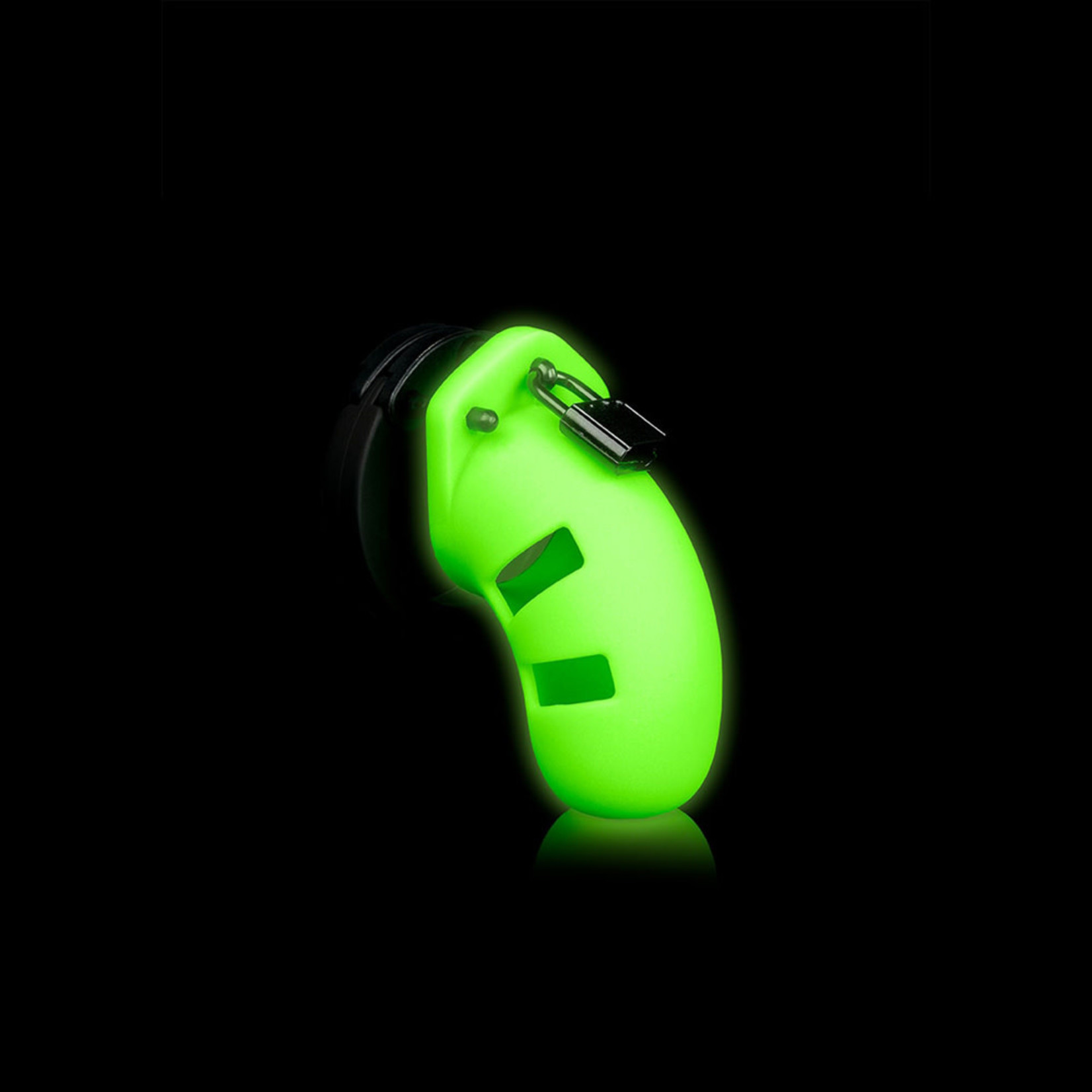 OUCH OUCH! 3.5 INCH GLOW IN THE DARK SILICONE COCK CAGE